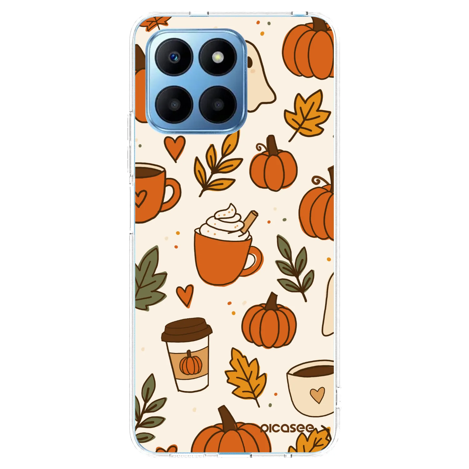 Picasee silikonowe przeźroczyste etui na Honor 70 Lite - Fall vibes