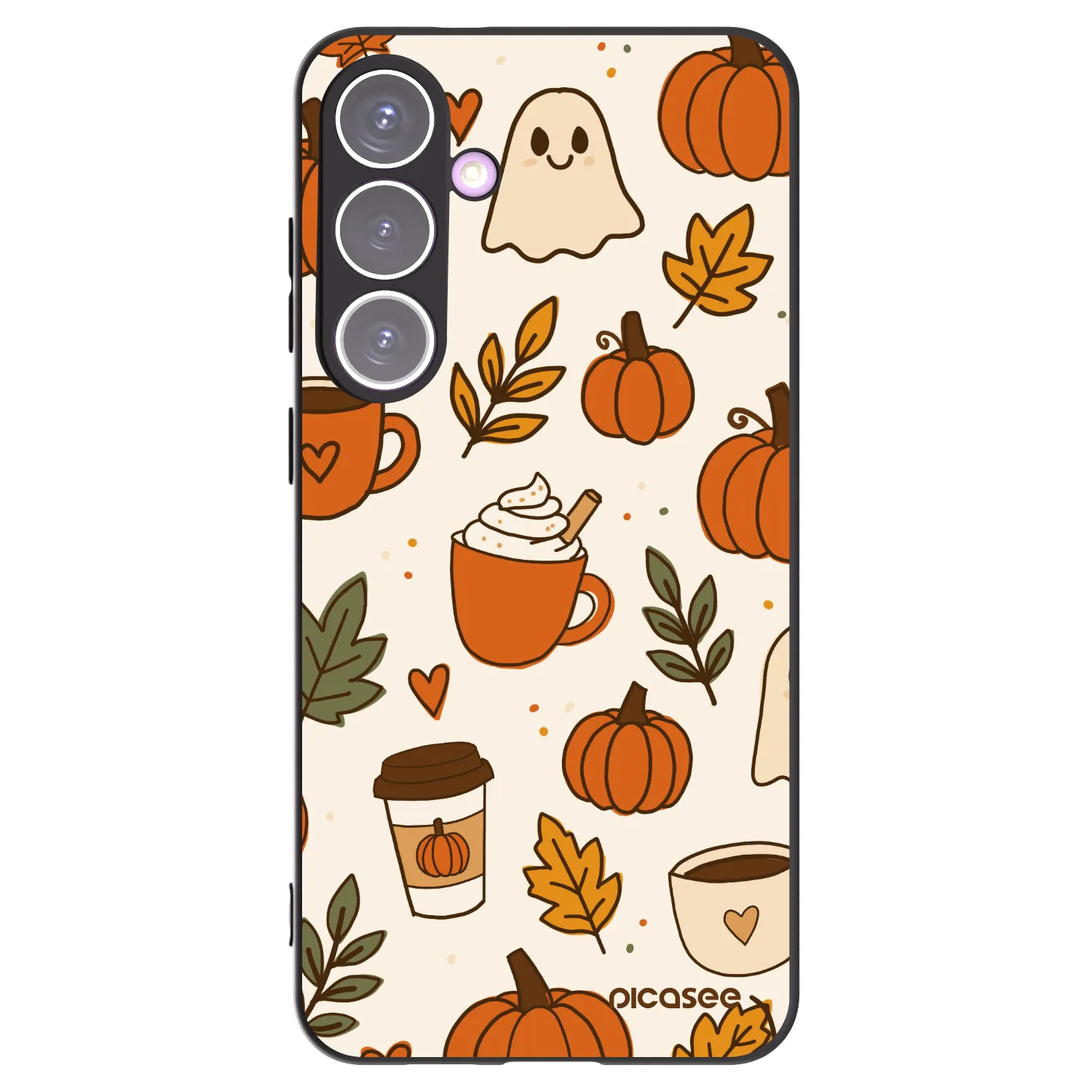 Picasee silikonowe czarne etui na Samsung Galaxy S24+ S926B 5G - Fall vibes