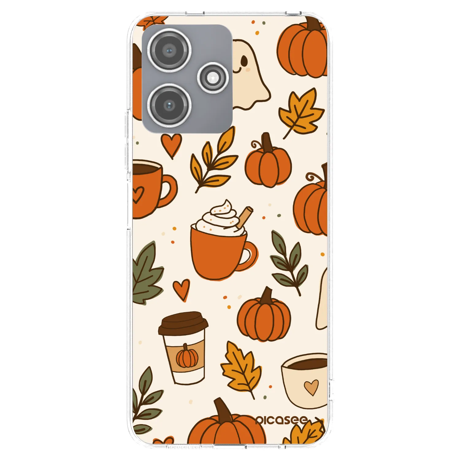 Picasee silikonowe przeźroczyste etui na Xiaomi Redmi 12 5G - Fall vibes