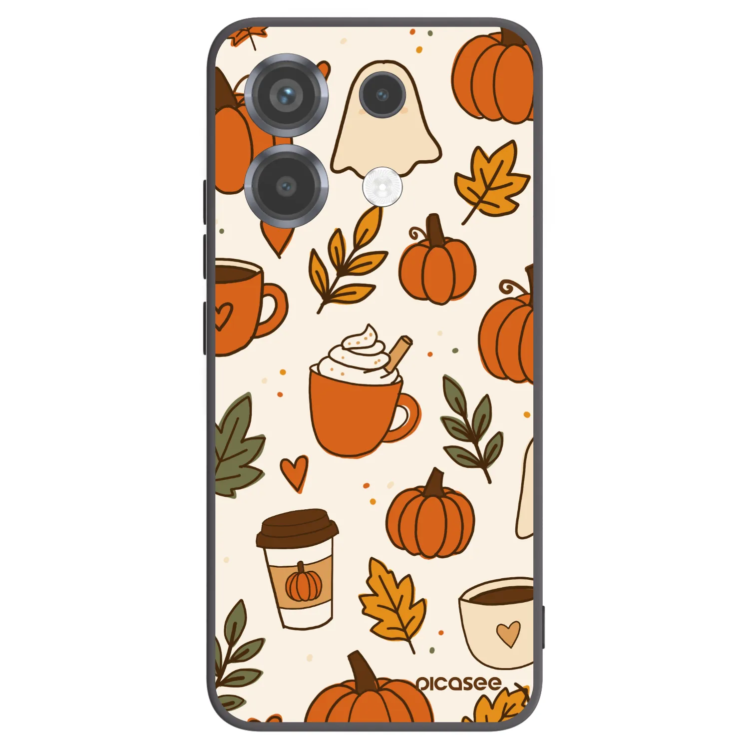 Picasee silikonowe czarne etui na Xiaomi Poco X6 - Fall vibes