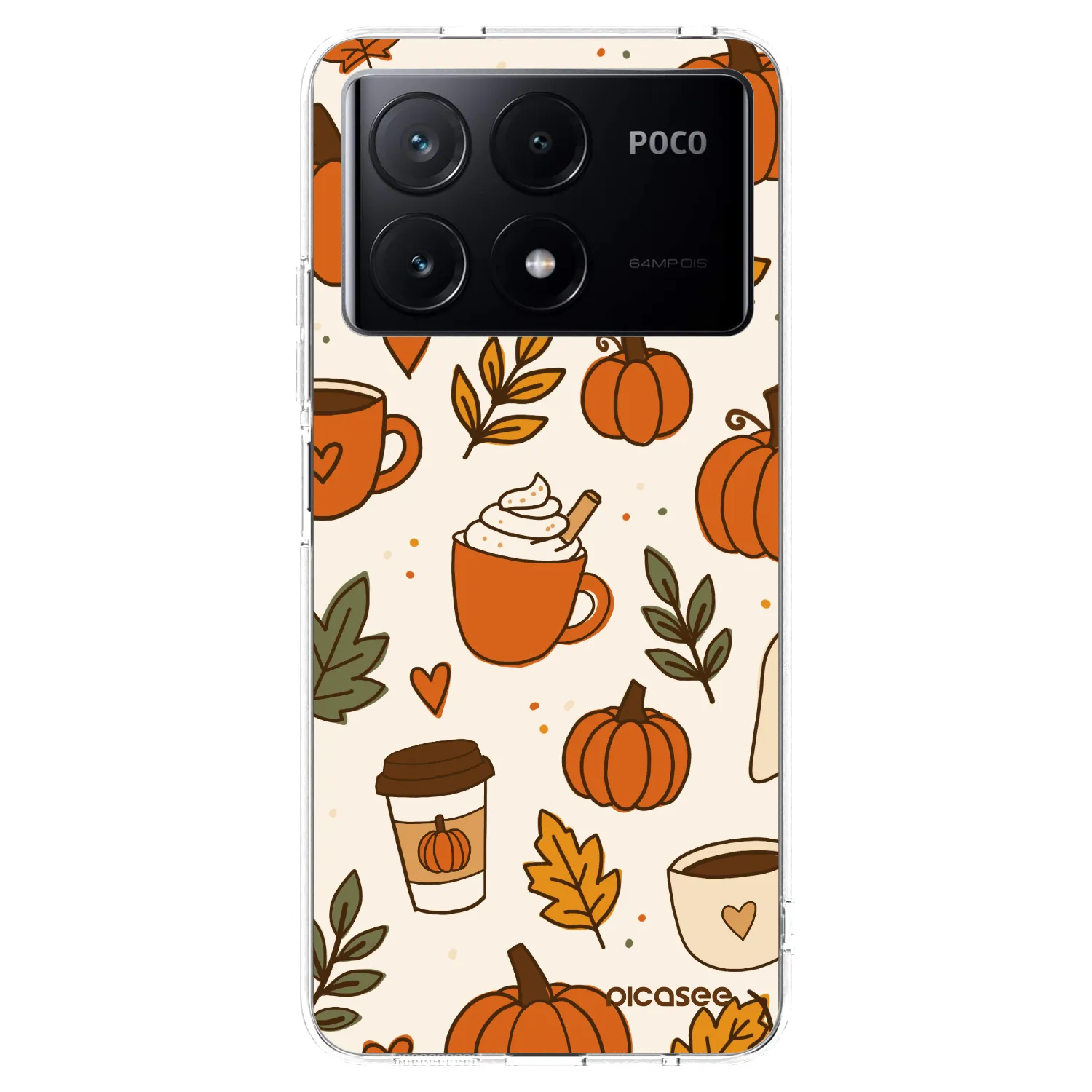 Picasee silikonowe przeźroczyste etui na Xiaomi Poco X6 Pro - Fall vibes
