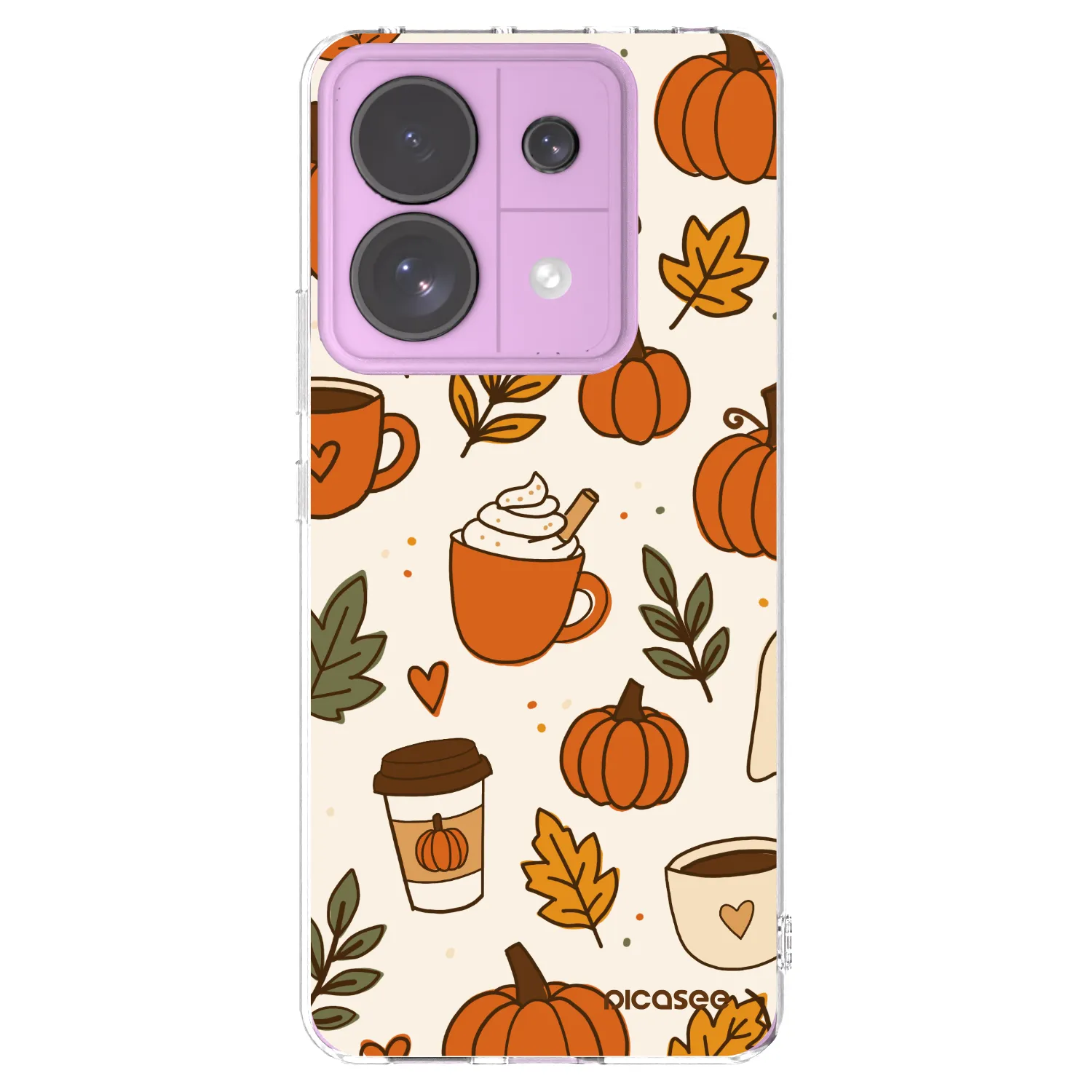 Picasee silikonowe przeźroczyste etui na Xiaomi Redmi Note 13 Pro 5G - Fall vibes