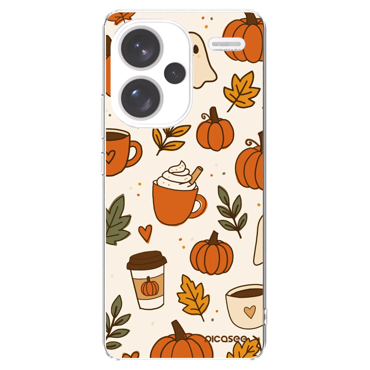 Picasee silikonowe przeźroczyste etui na Xiaomi Redmi Note 13 Pro+ 5G - Fall vibes