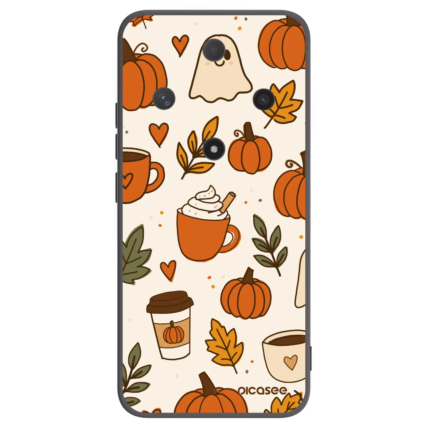 Picasee silikonowe czarne etui na Honor Magic6 Lite 5G - Fall vibes