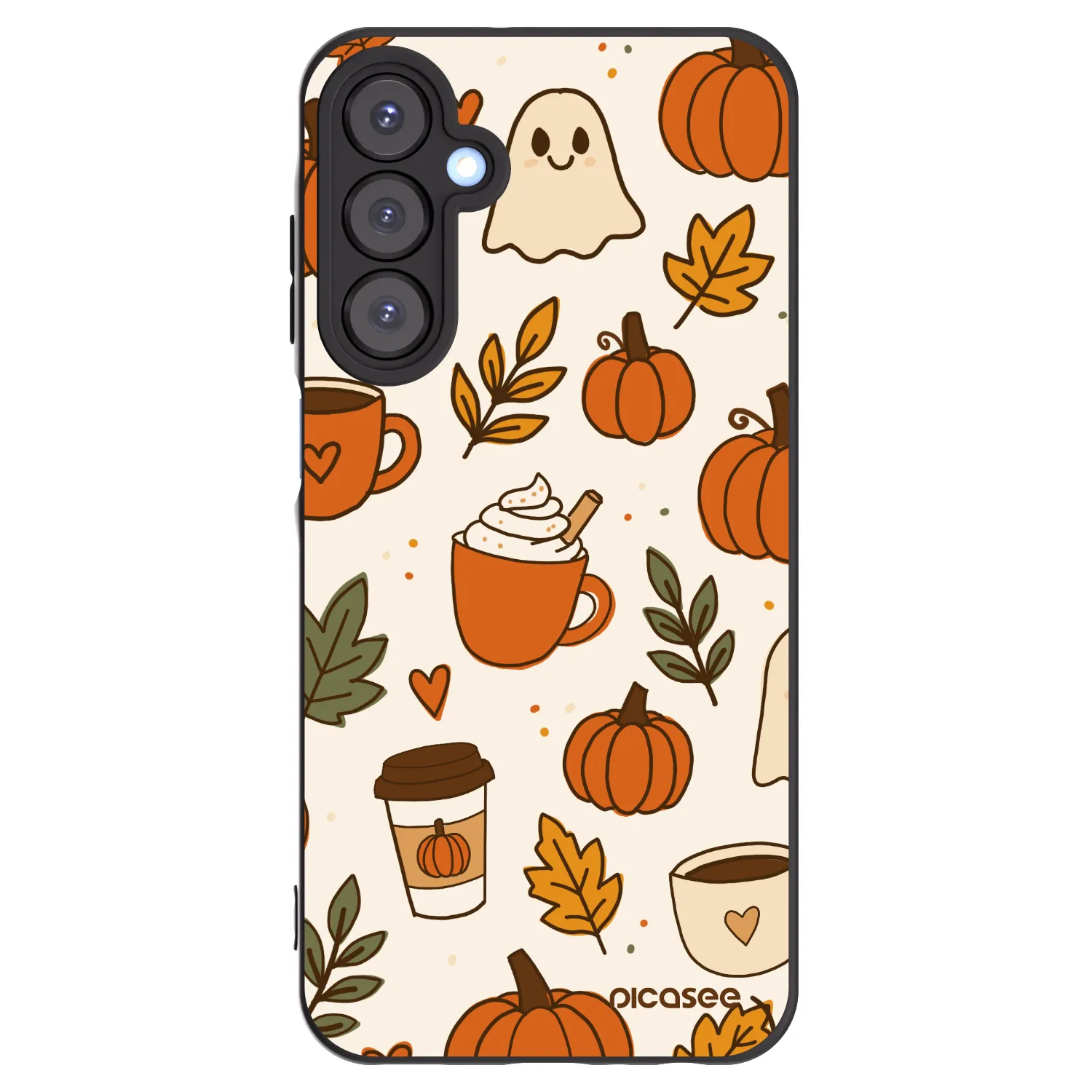 Picasee silikonowe czarne etui na Samsung Galaxy A25 A256B 5G - Fall vibes