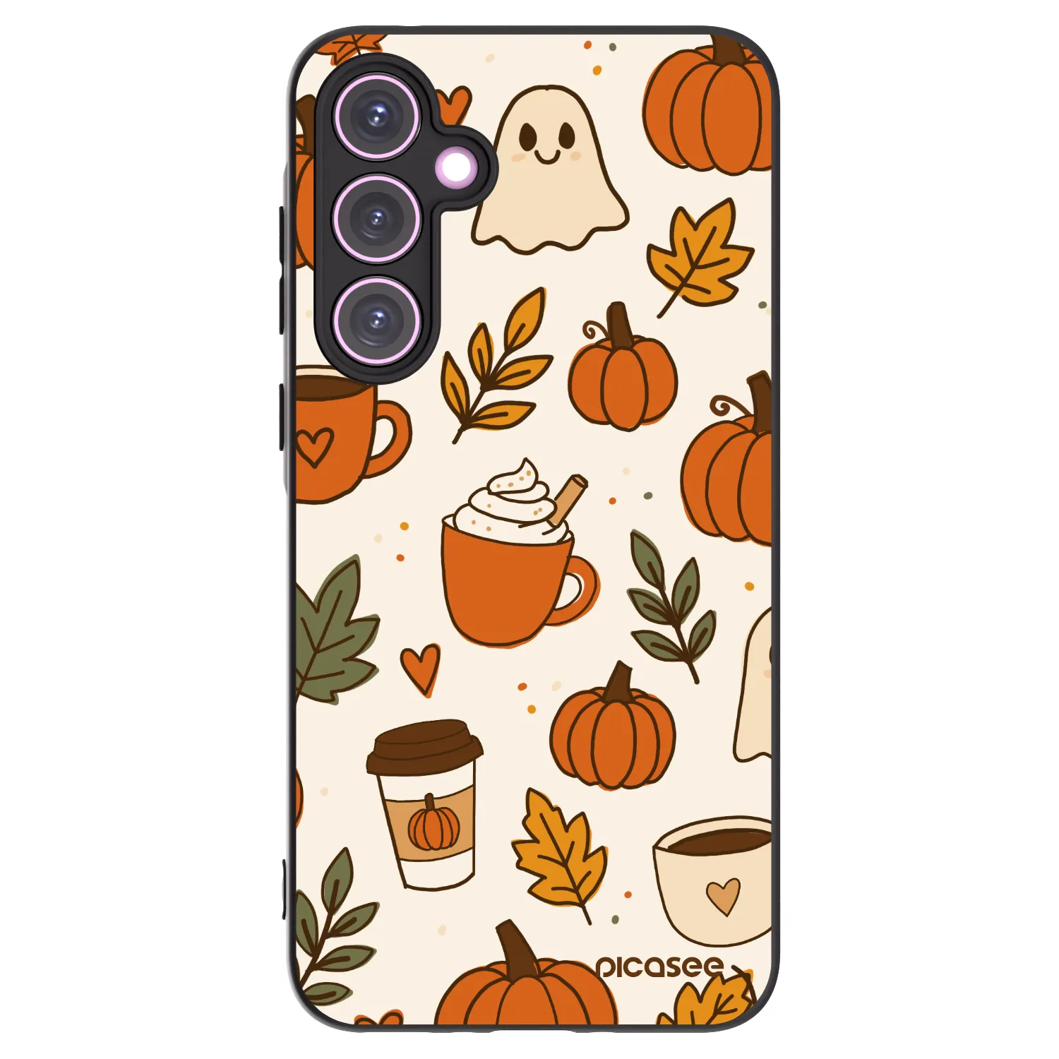 Picasee silikonowe czarne etui na Samsung Galaxy A35 5G A356B - Fall vibes
