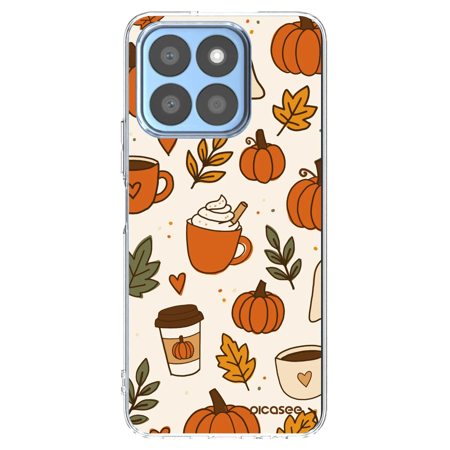 Picasee silikonowe przeźroczyste etui na Honor X8b - Fall vibes
