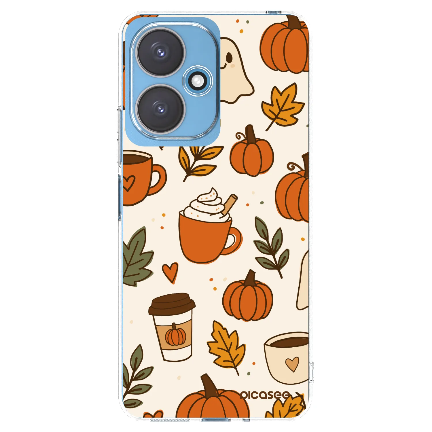 Picasee silikonowe przeźroczyste etui na Xiaomi Redmi 13C 5G - Fall vibes