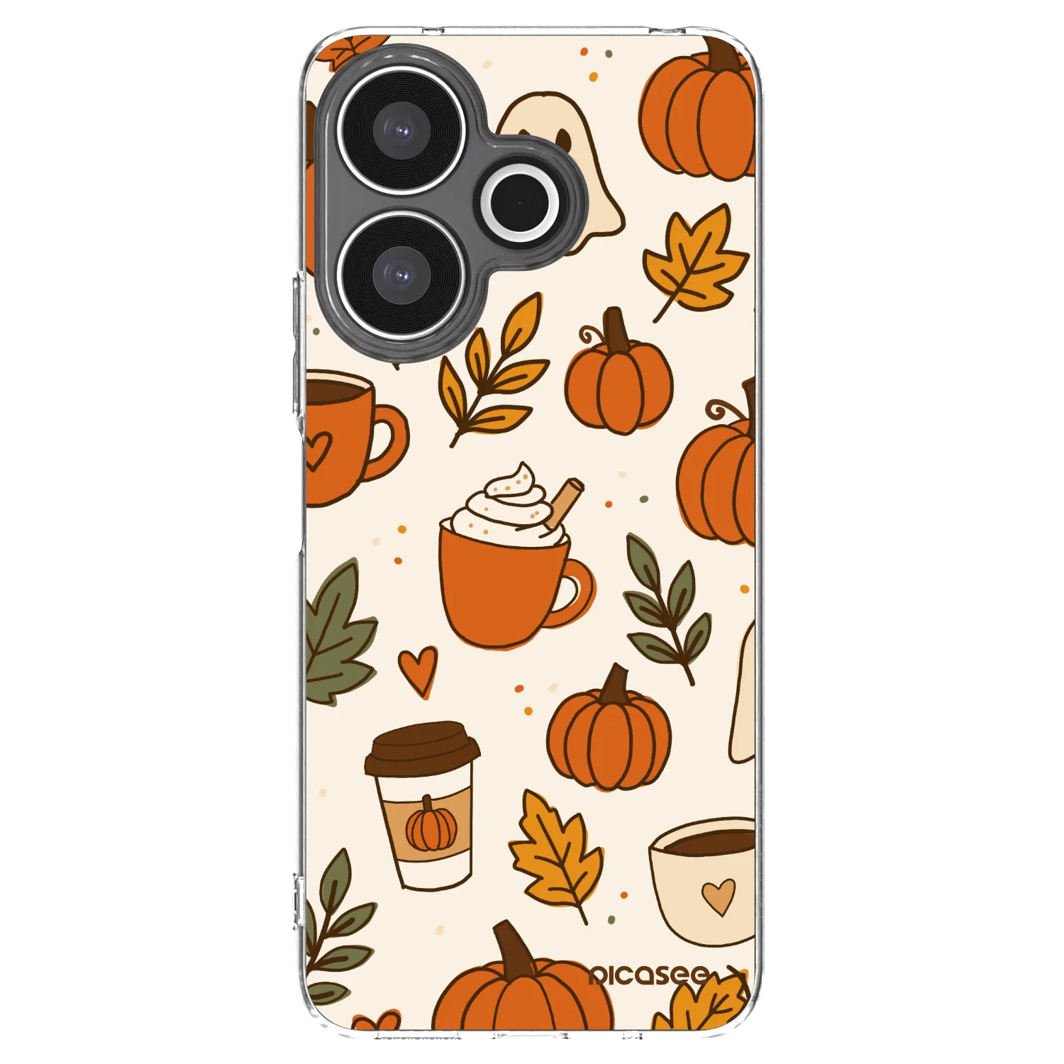 Picasee silikonowe przeźroczyste etui na Xiaomi Redmi 13 4G - Fall vibes