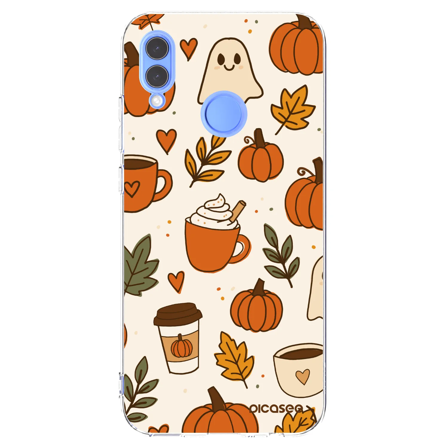 Picasee silikonowe przeźroczyste etui na Honor 10 Lite - Fall vibes