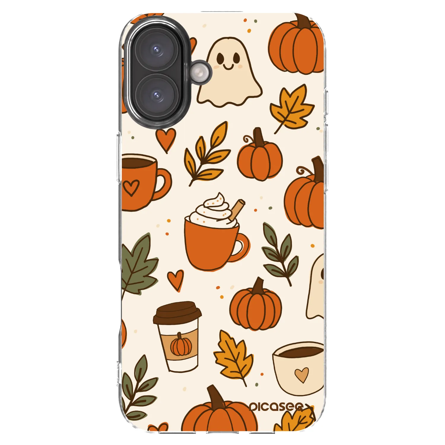 Picasee silikonowe przeźroczyste etui na Apple iPhone 16 Plus - Fall vibes