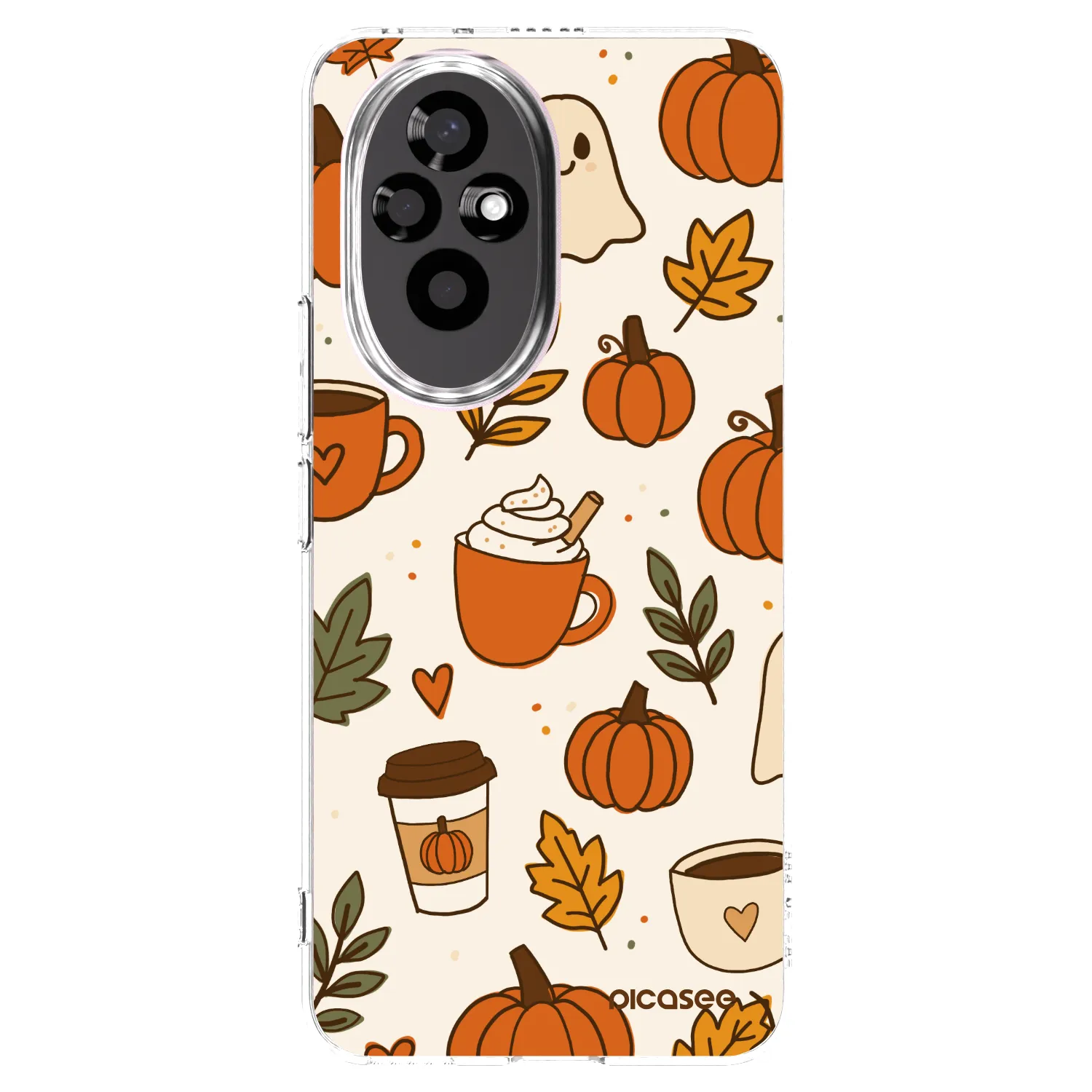 Picasee silikonowe przeźroczyste etui na Honor 200 5G - Fall vibes