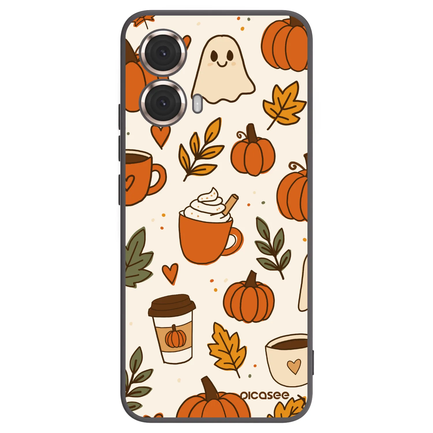 Picasee silikonowe czarne etui na Motorola Moto G85 - Fall vibes
