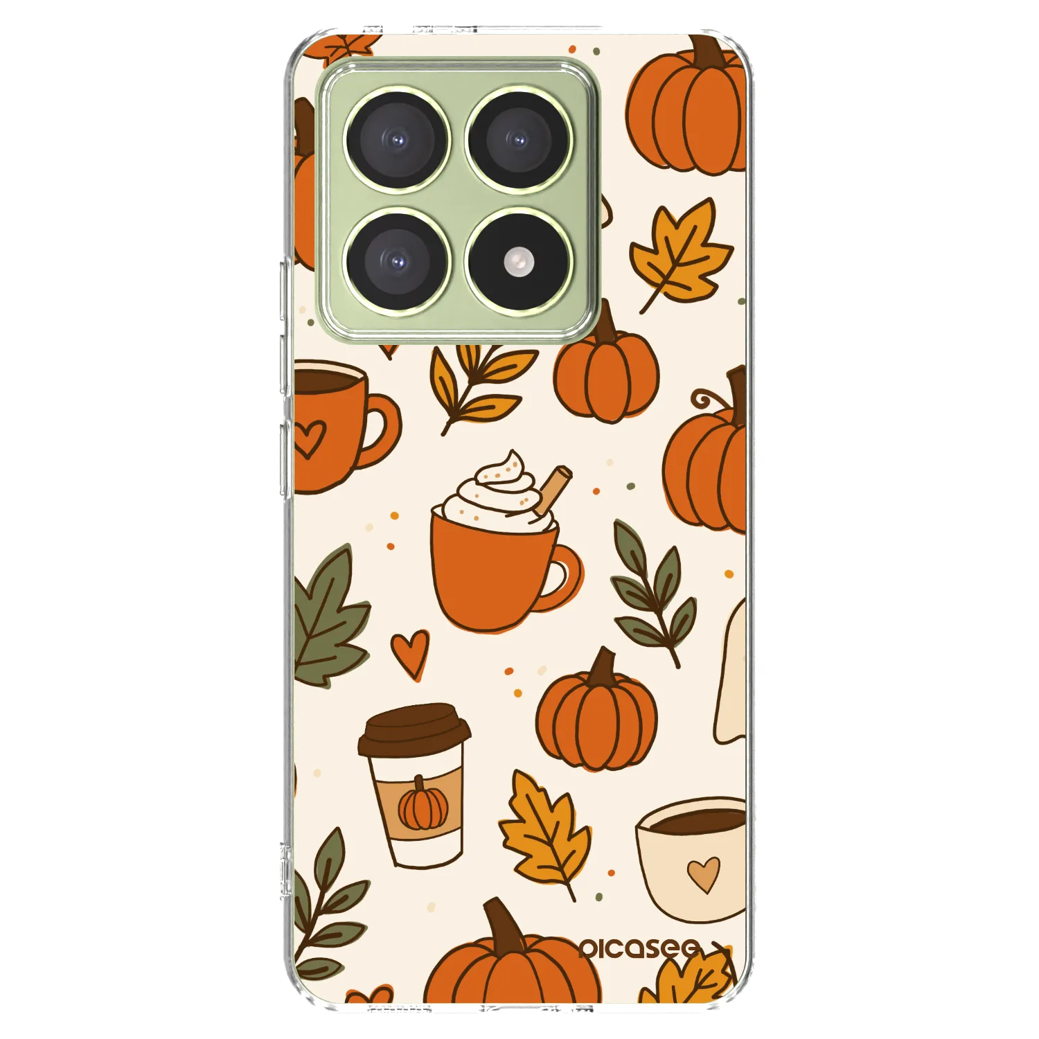 Picasee silikonowe przeźroczyste etui na Xiaomi 14T - Fall vibes