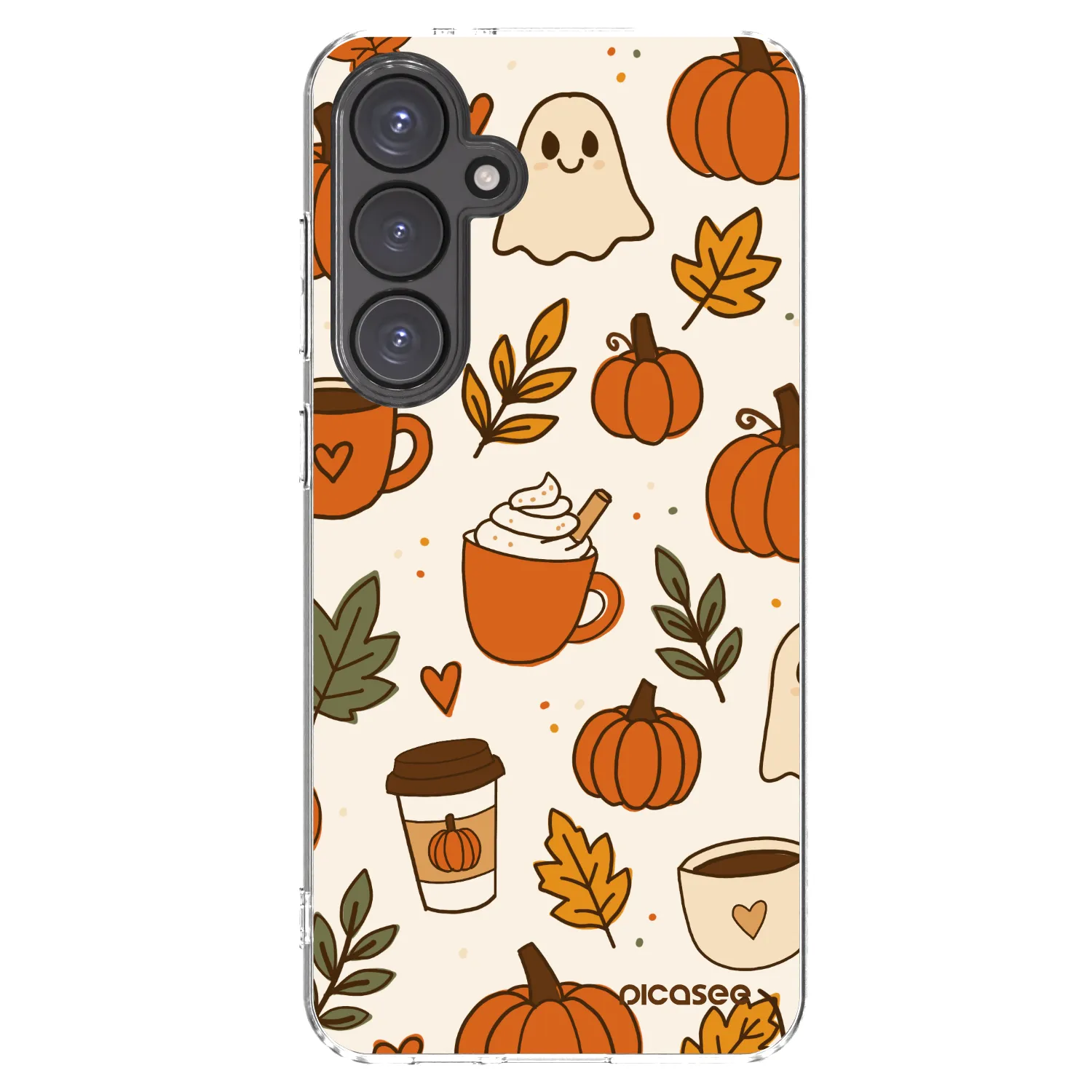 Picasee silikonowe przeźroczyste etui na Samsung Galaxy S24 FE S721B - Fall vibes