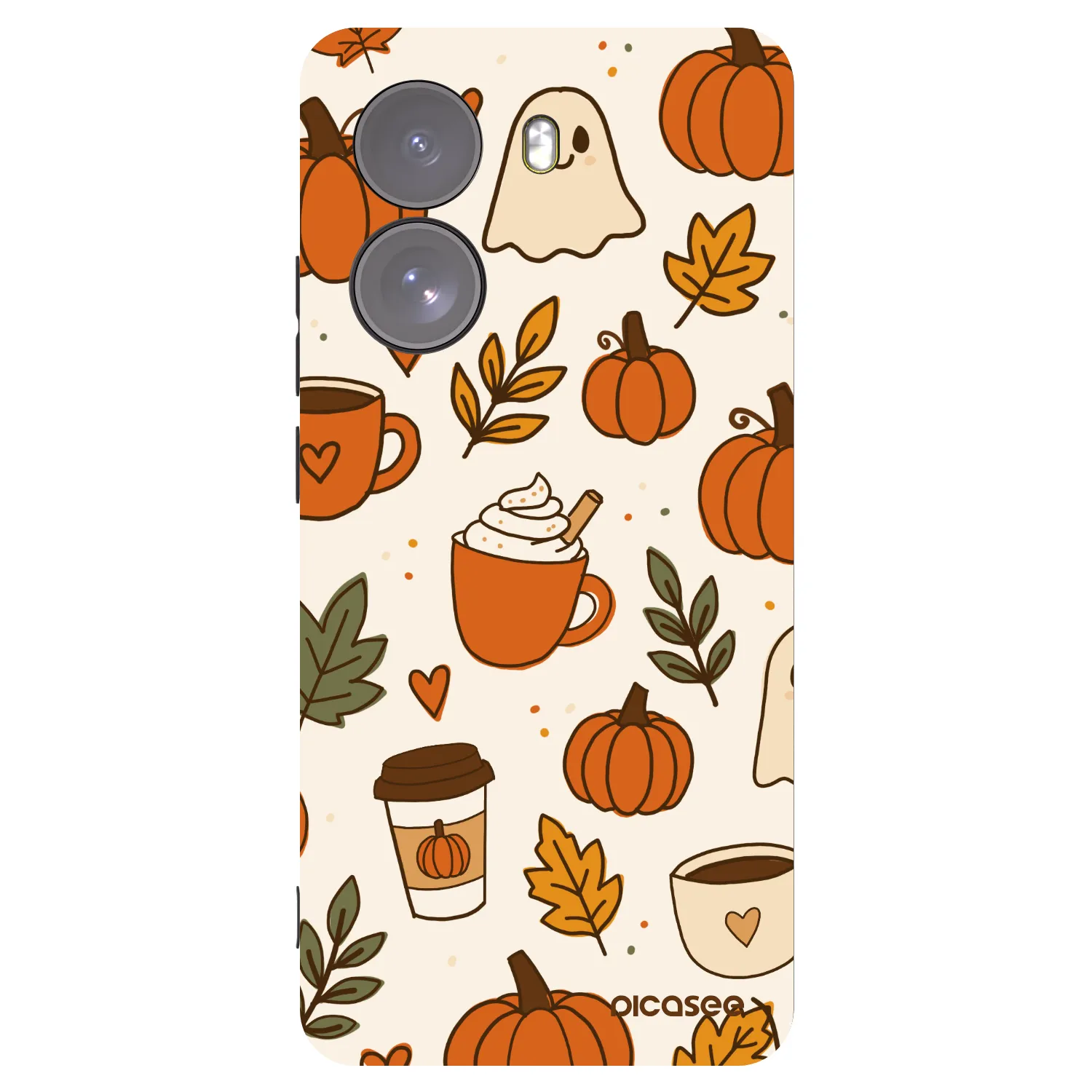 Picasee silikonowe czarne etui na Xiaomi Poco X7 - Fall vibes
