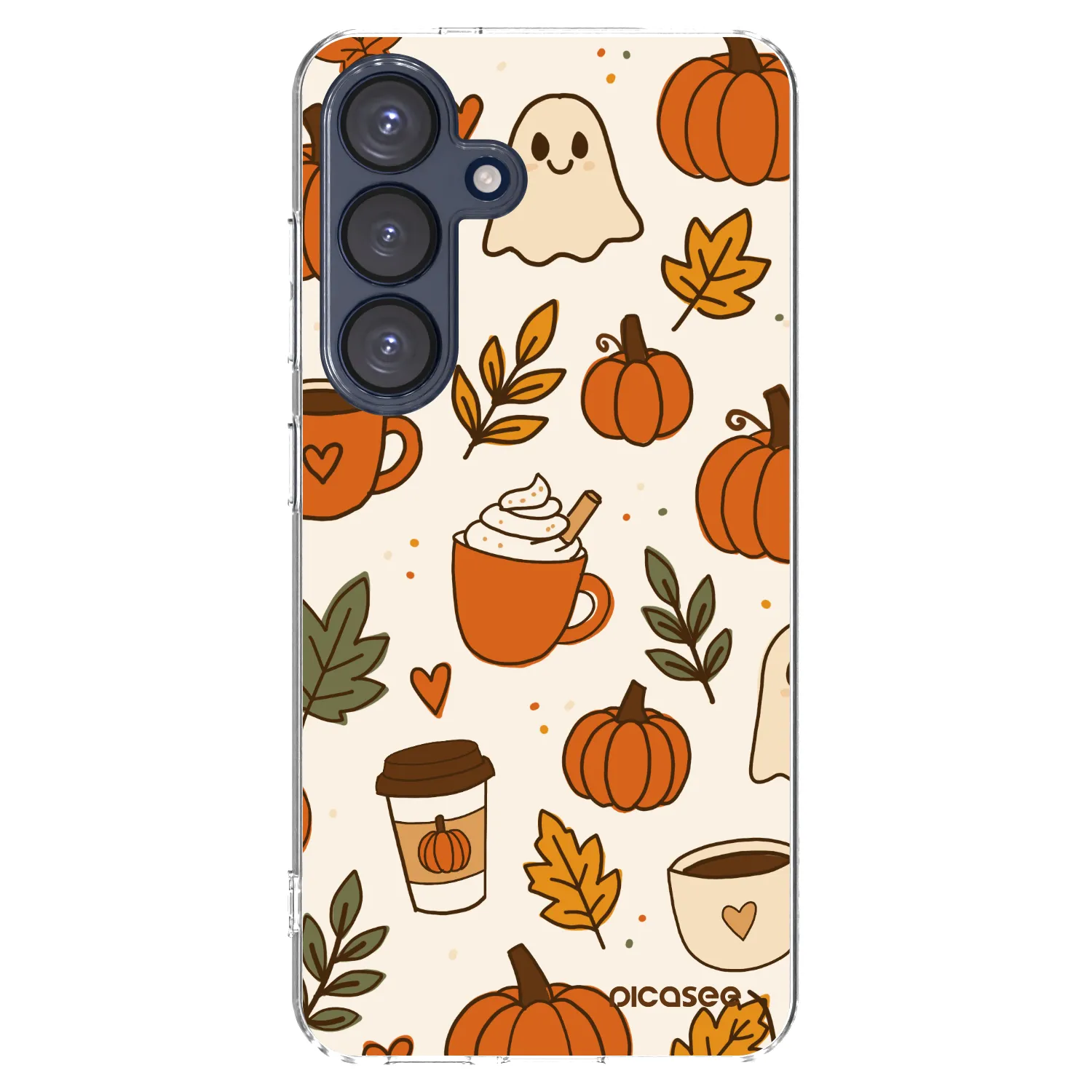 Picasee silikonowe przeźroczyste etui na Samsung Galaxy S25 5G - Fall vibes