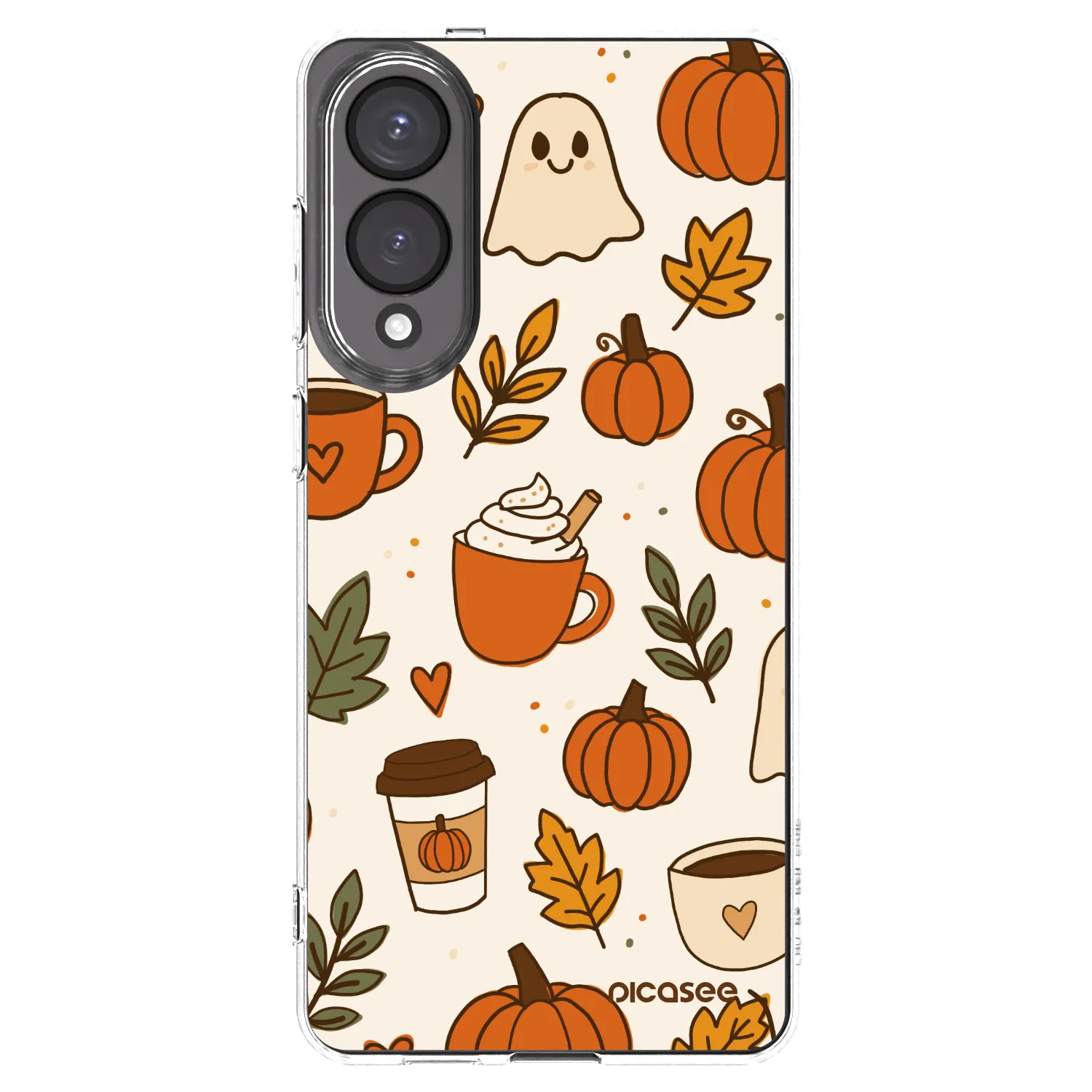 Picasee silikonowe przeźroczyste etui na Samsung Galaxy S25 Edge 5G - Fall vibes