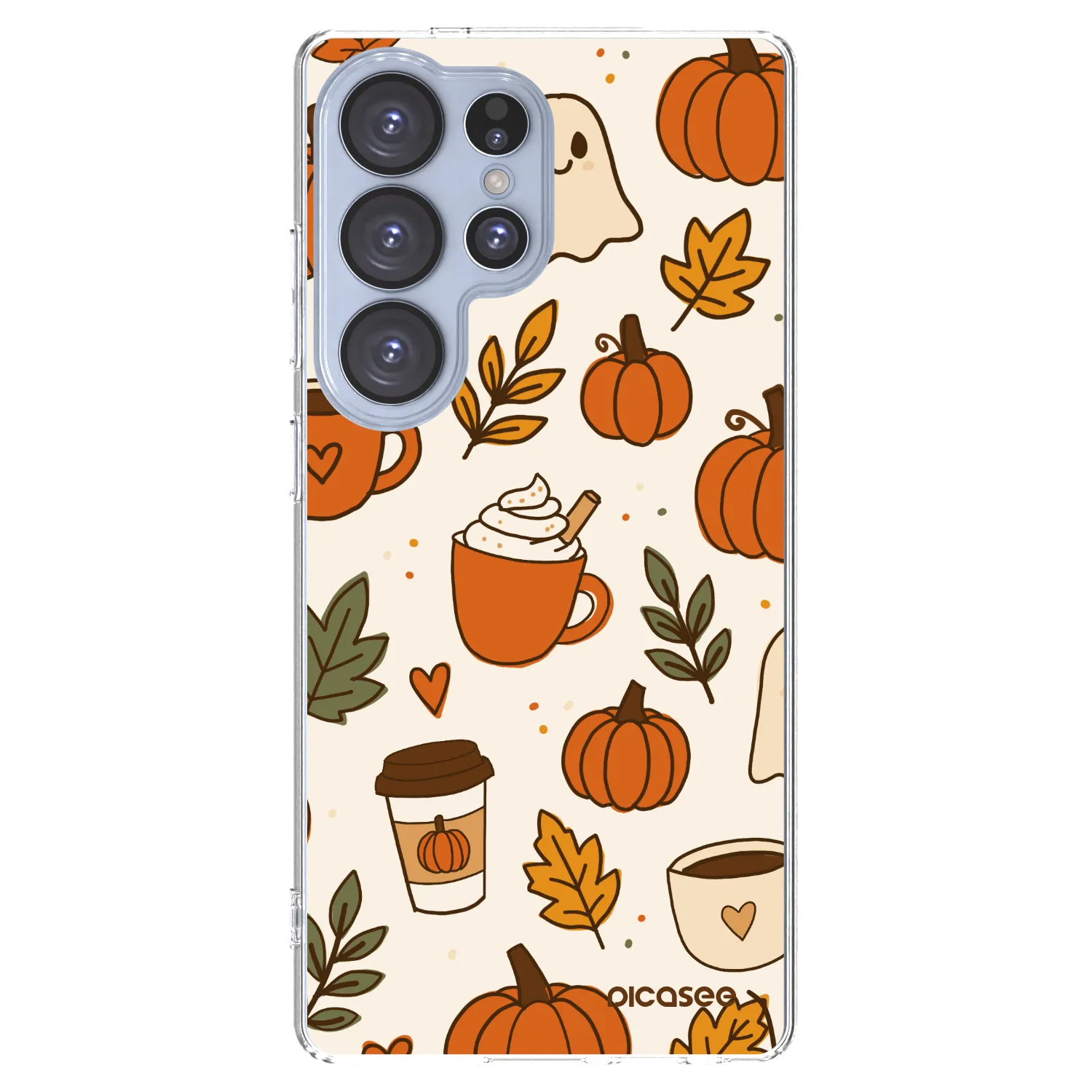 Picasee silikonowe przeźroczyste etui na Samsung Galaxy S25 Ultra 5G - Fall vibes