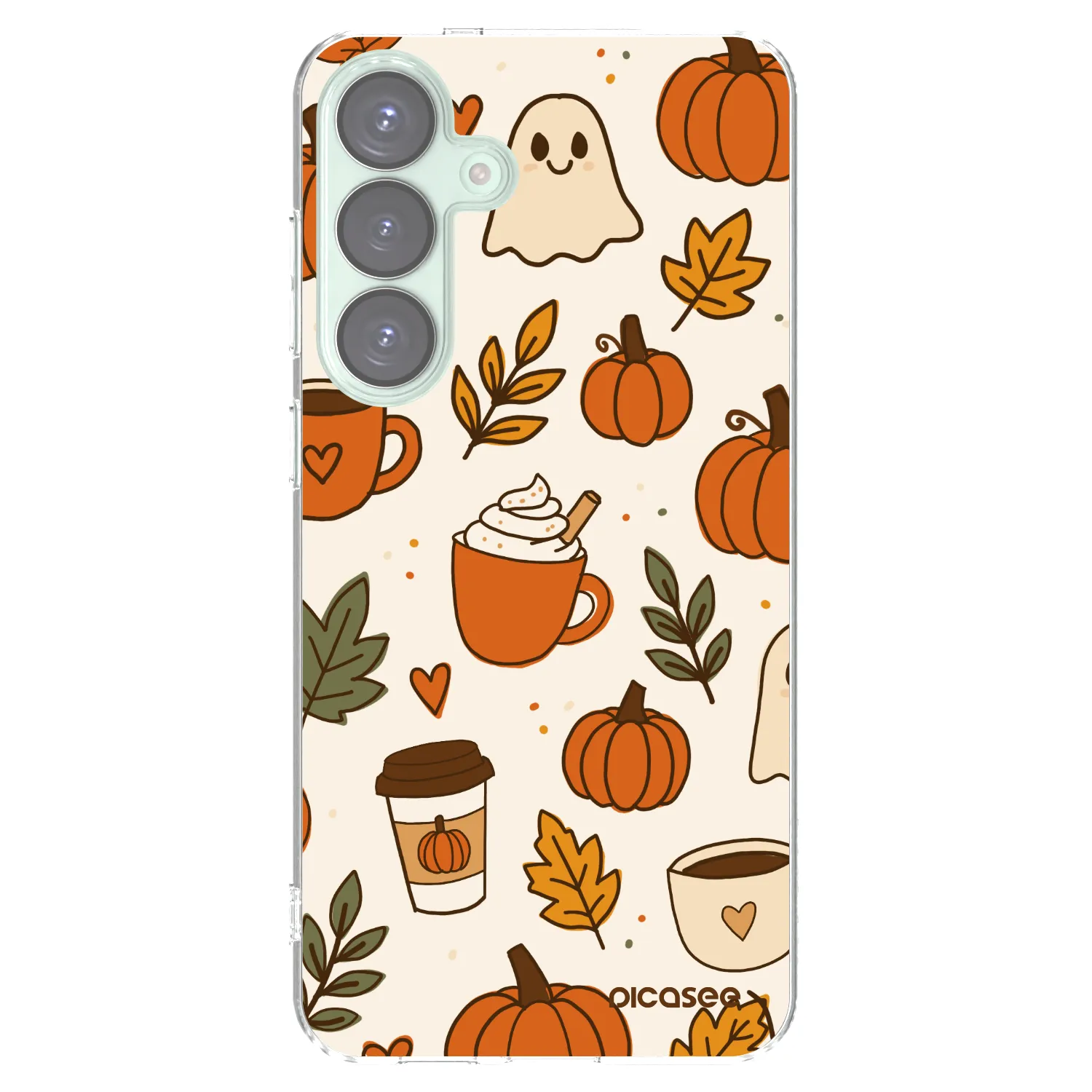 Picasee silikonowe przeźroczyste etui na Samsung Galaxy S25+ 5G - Fall vibes