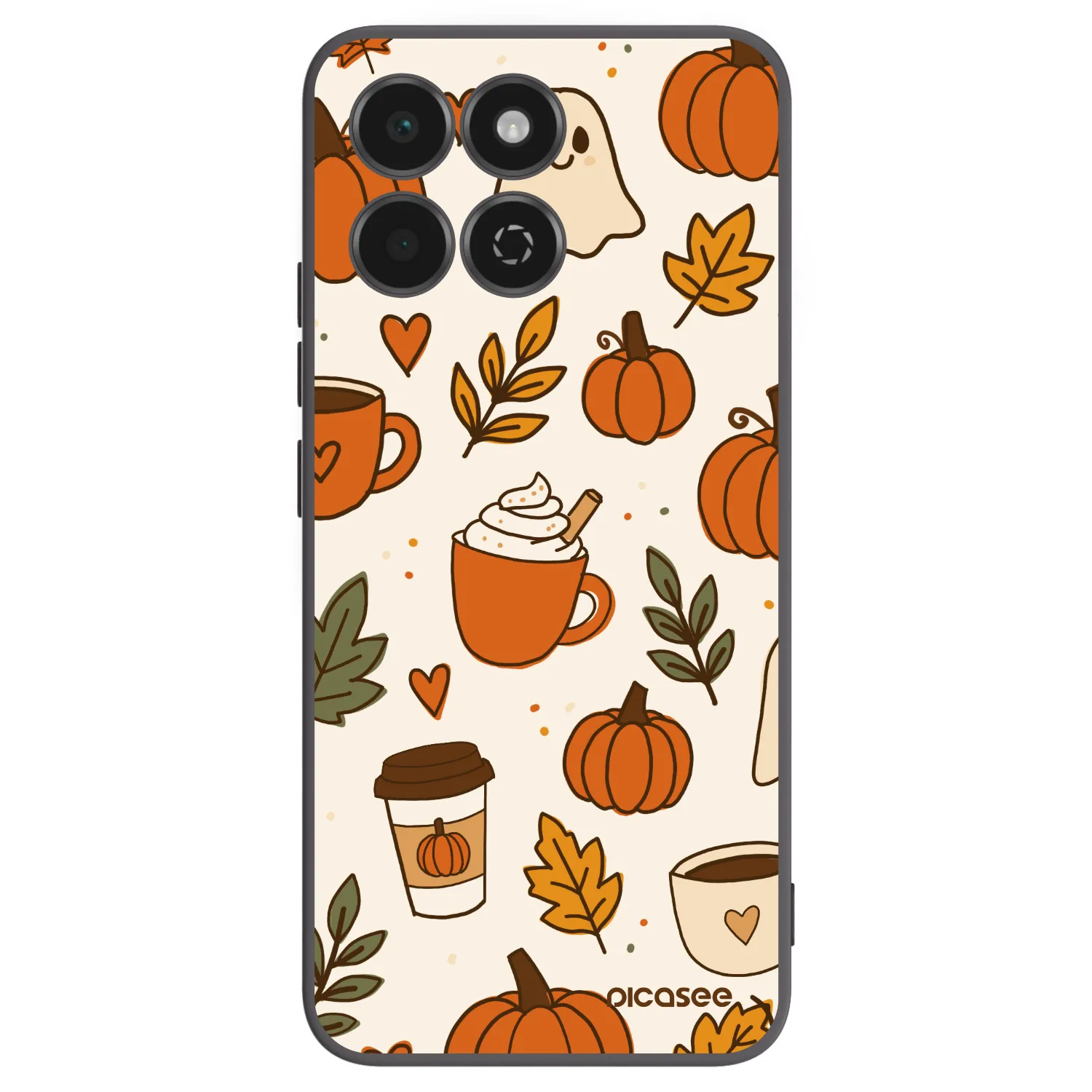 Picasee silikonowe czarne etui na Honor 200 Smart 5G - Fall vibes