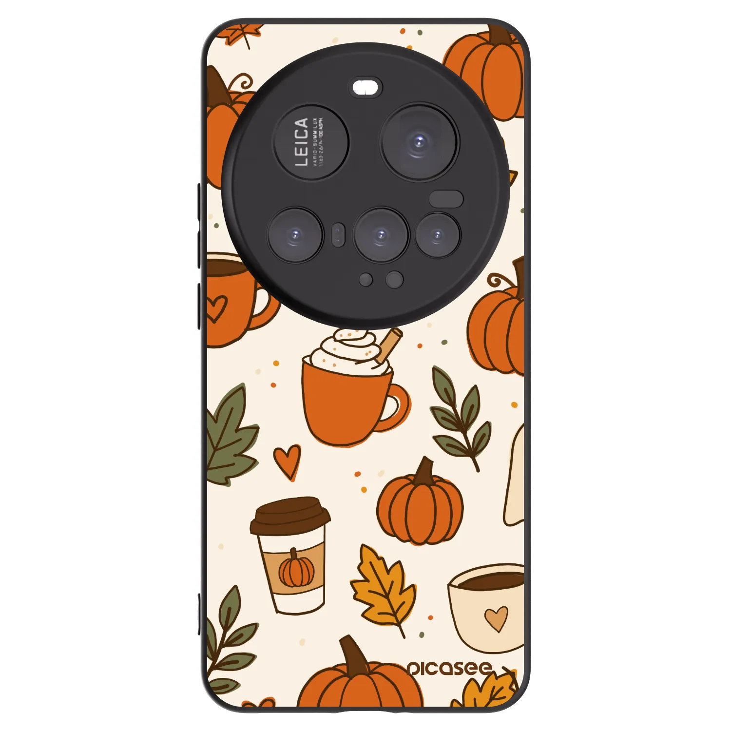 Picasee silikonowe czarne etui na Xiaomi 15 Ultra - Fall vibes