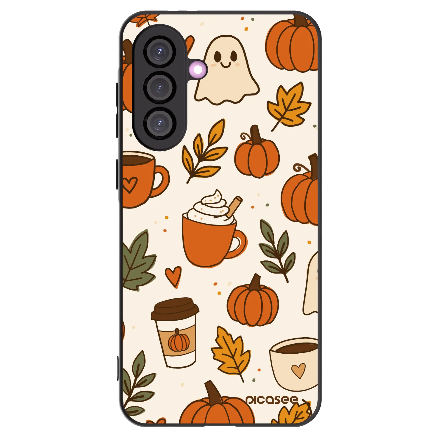 Picasee silikonowe czarne etui na Samsung Galaxy A56 5G A566B - Fall vibes