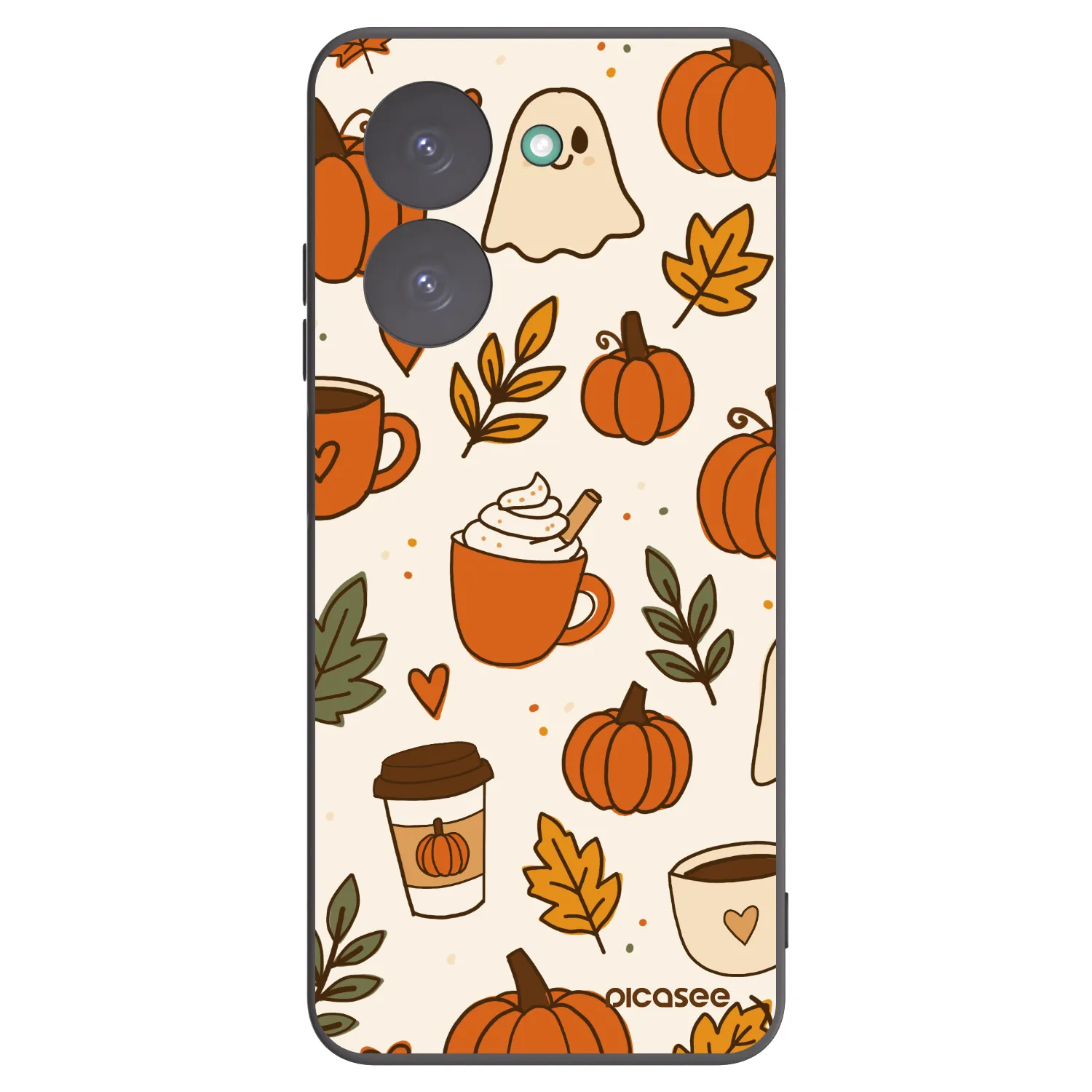 Picasee silikonowe czarne etui na Xiaomi Redmi A5 - Fall vibes