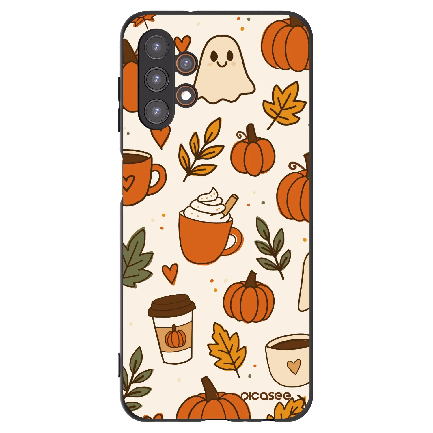 Picasee silikonowe czarne etui na Samsung Galaxy A13 5G - Fall vibes