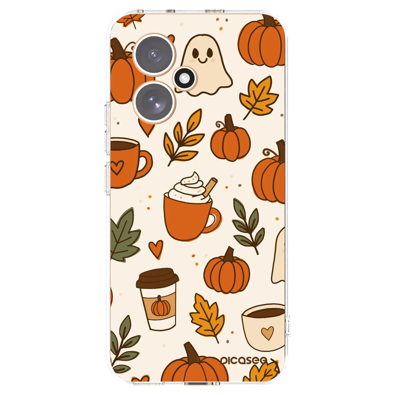 Picasee silikonowe przeźroczyste etui na Honor 400 5G - Fall vibes