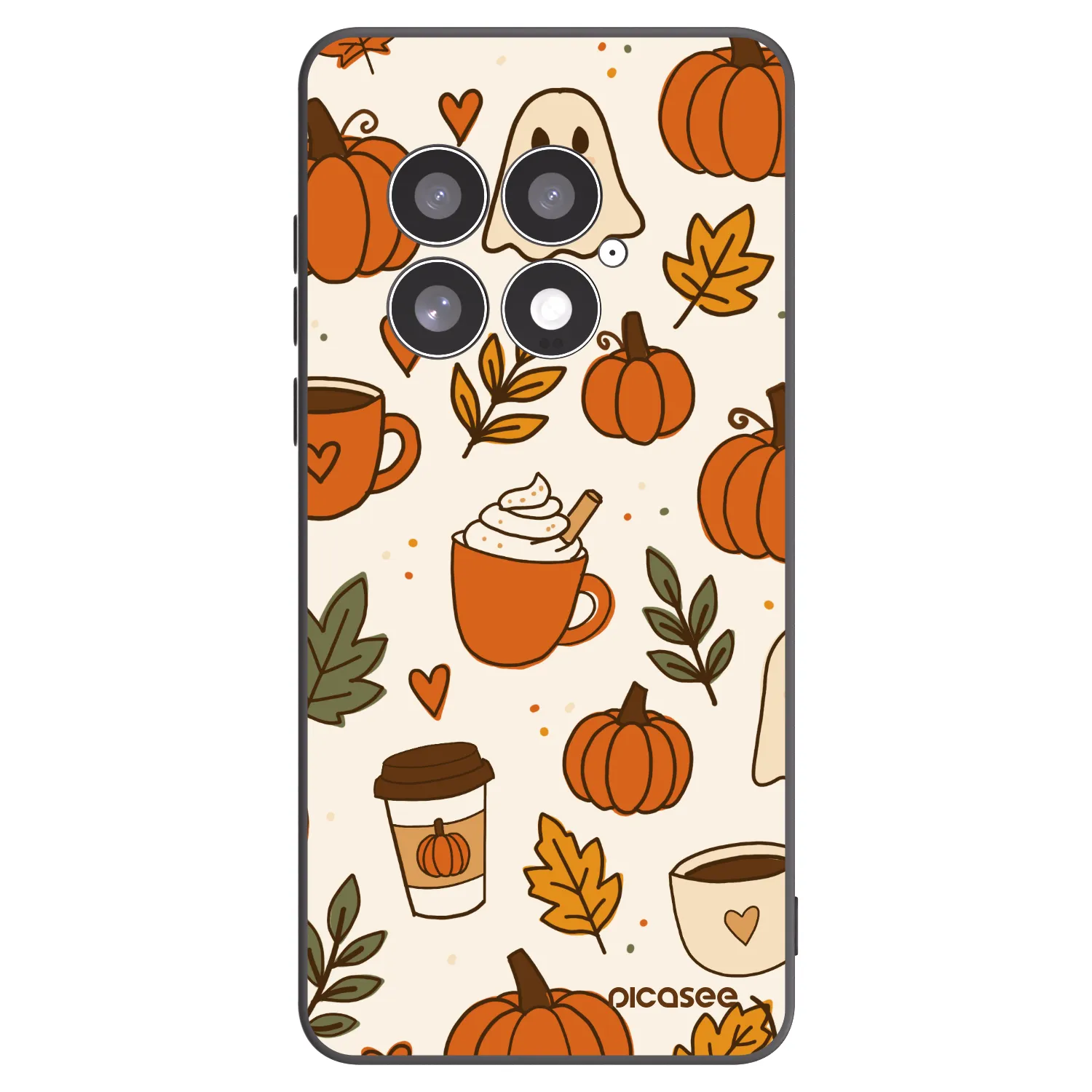 Picasee silikonowe czarne etui na OnePlus 13 5G - Fall vibes
