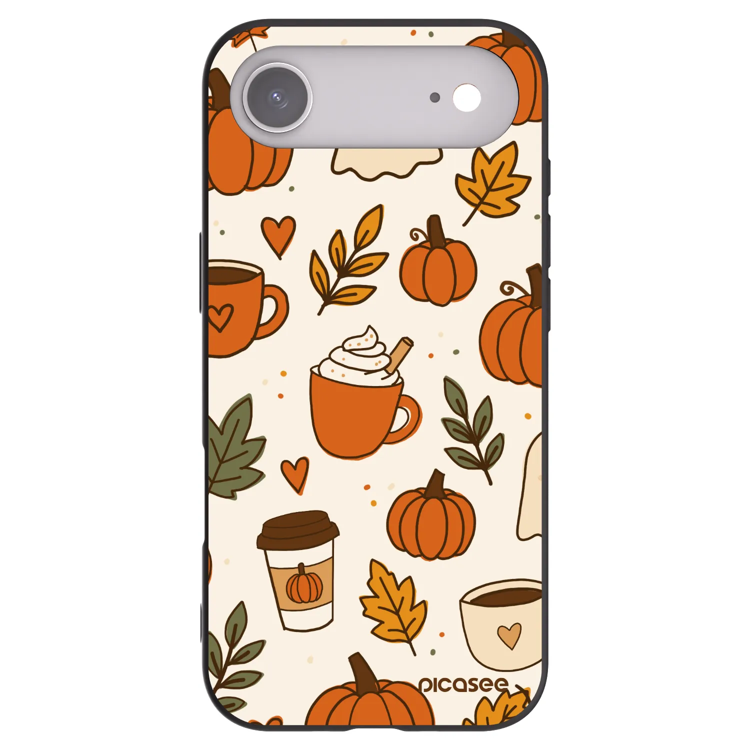 Picasee silikonowe czarne etui na Apple iPhone Air - Fall vibes