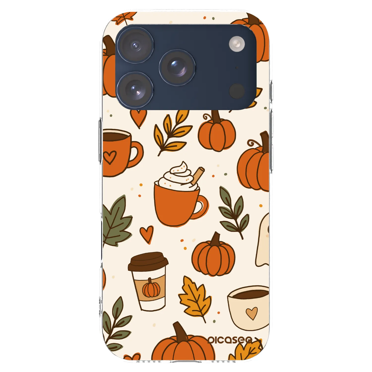 Picasee silikonowe przeźroczyste etui na Apple iPhone 17 Pro - Fall vibes