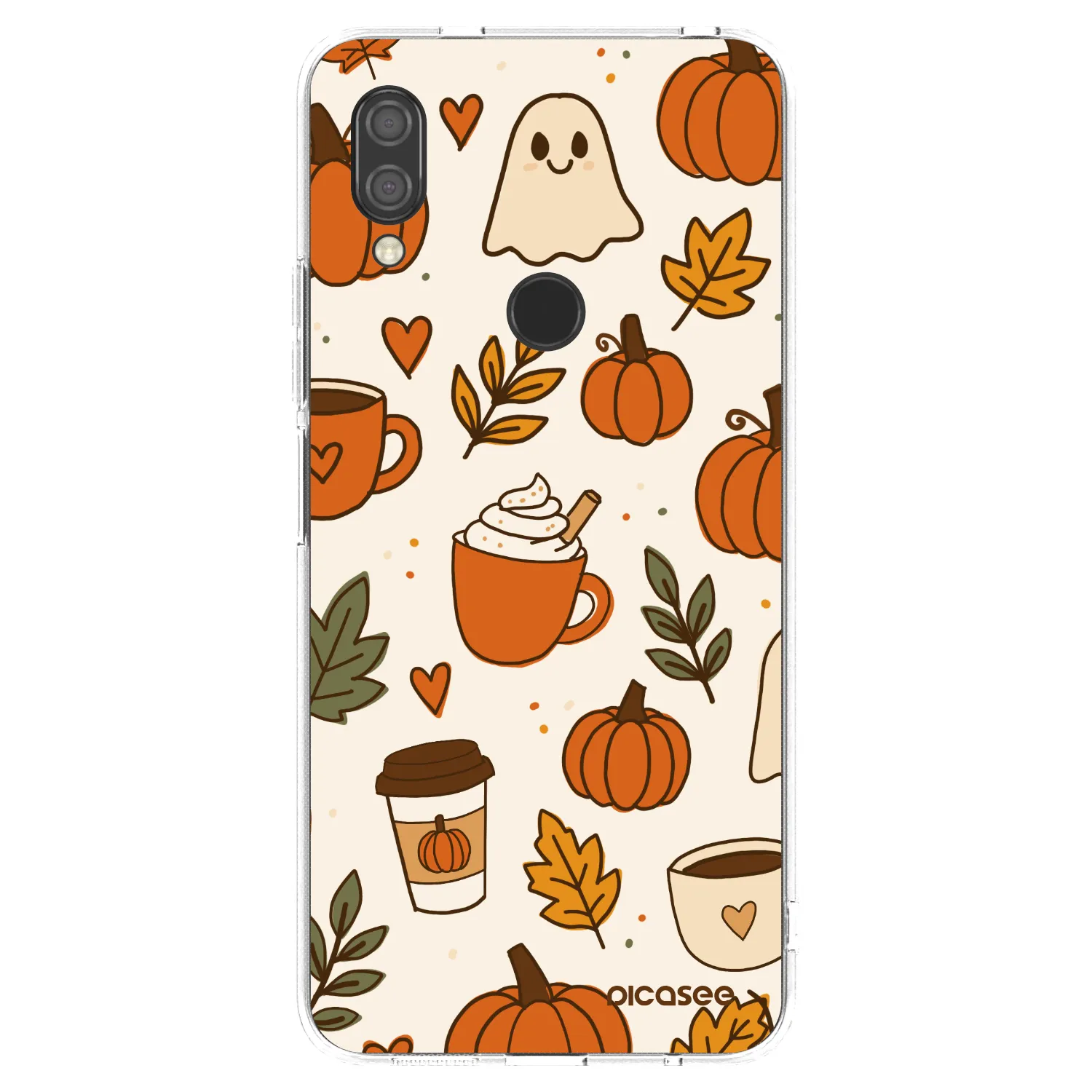 Picasee silikonowe przeźroczyste etui na Xiaomi Redmi 7 - Fall vibes