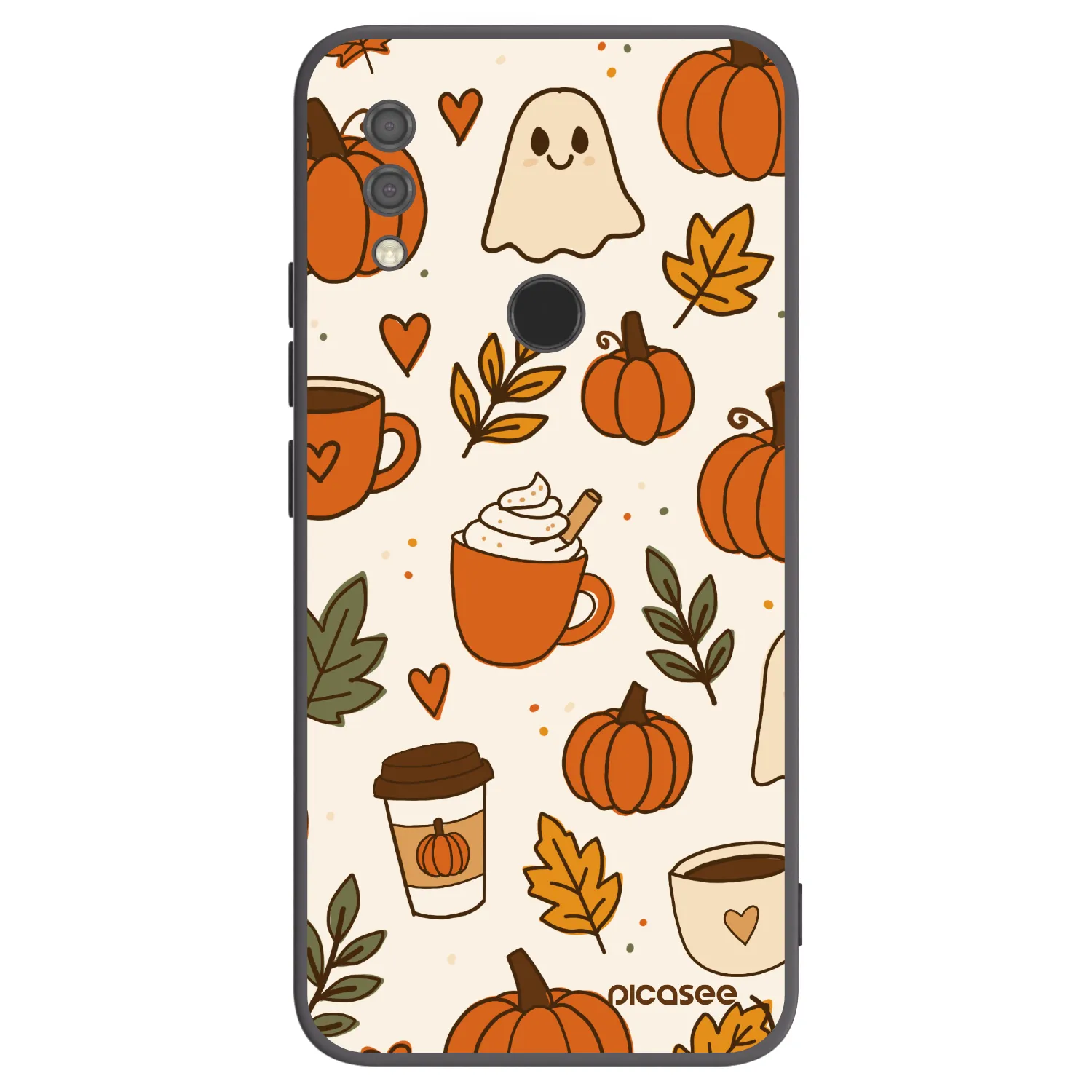 Picasee silikonowe czarne etui na Xiaomi Redmi 7 - Fall vibes