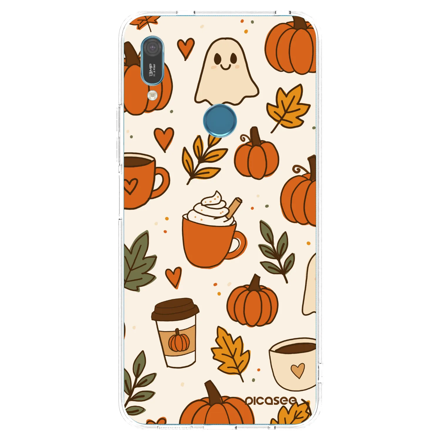 Picasee silikonowe przeźroczyste etui na Huawei Y6 2019 - Fall vibes
