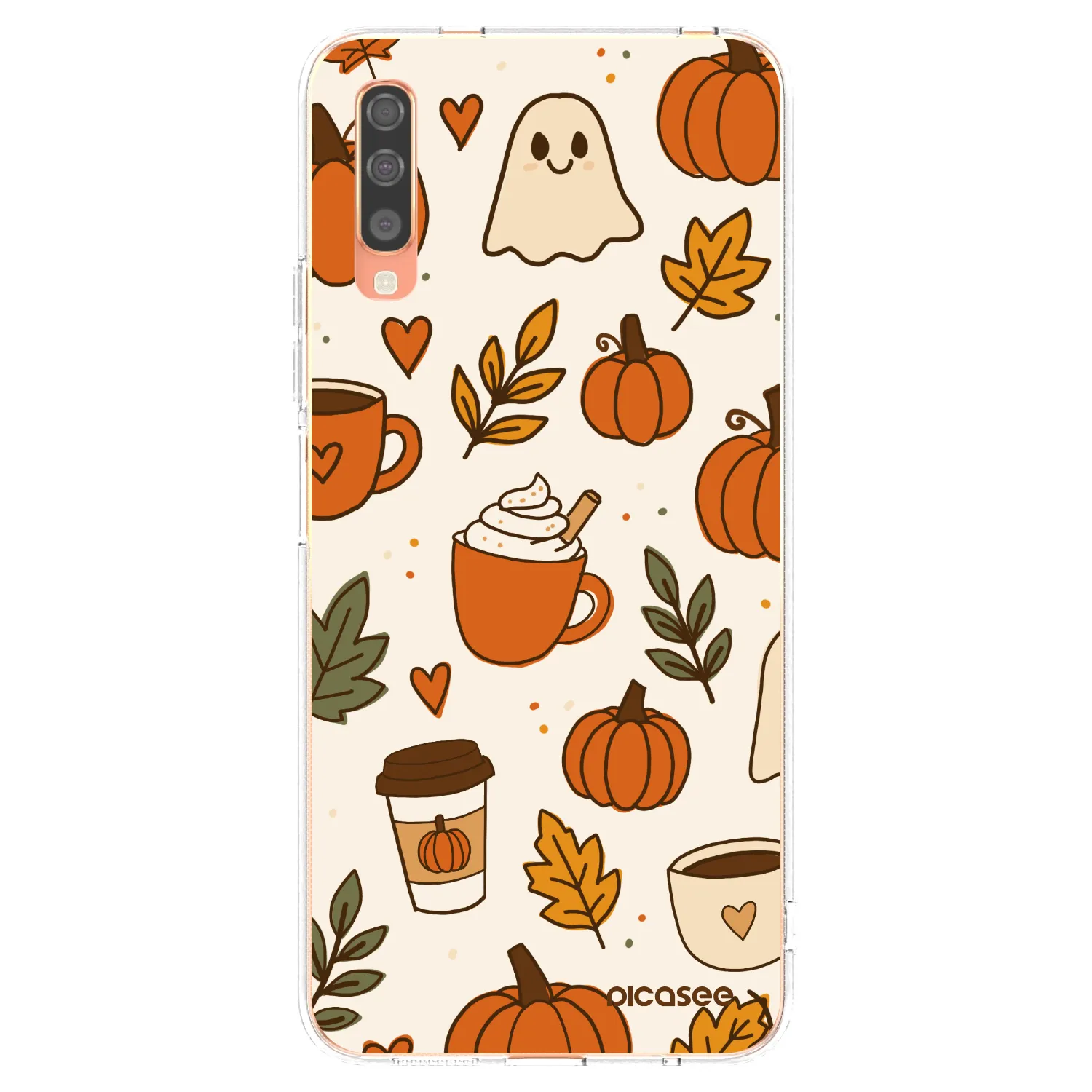 Picasee silikonowe przeźroczyste etui na Samsung Galaxy A70 A705F - Fall vibes
