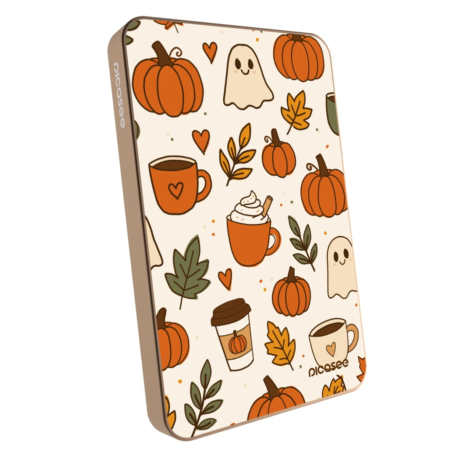 Picasee Powerbank z MagSafe 5 000 mAh Złoty - Fall vibes