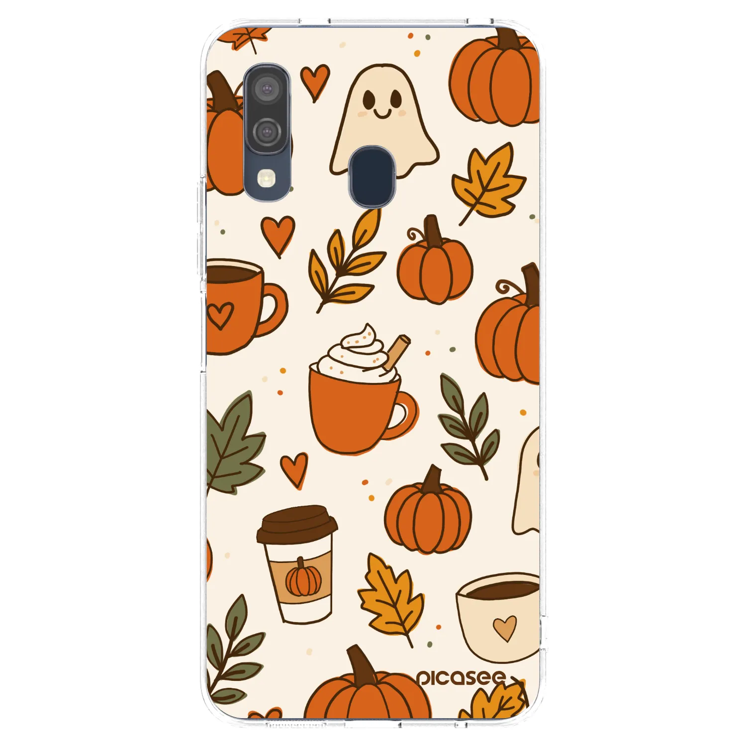 Picasee silikonowe przeźroczyste etui na Samsung Galaxy A40 A405F - Fall vibes