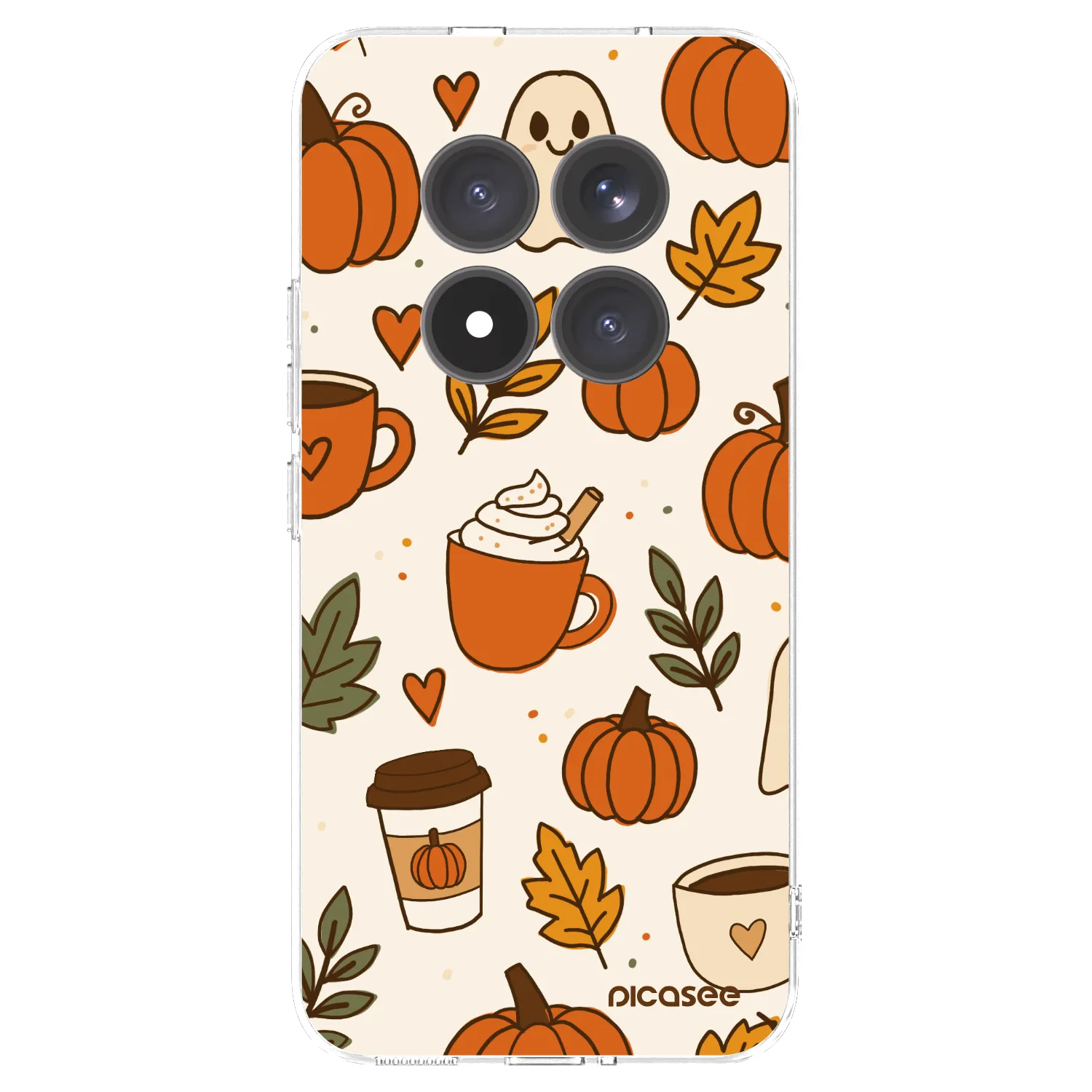 Picasee silikonowe przeźroczyste etui na Xiaomi Redmi Note 15 Pro+ - Fall vibes