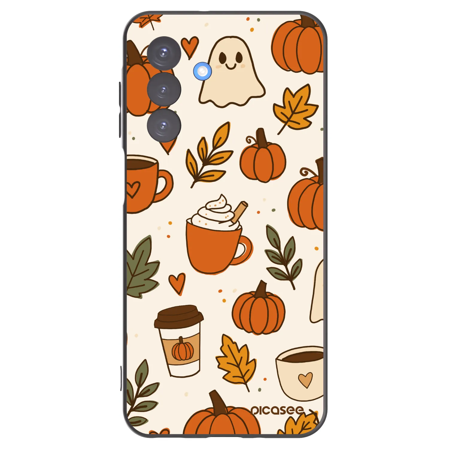 Picasee silikonowe czarne etui na Samsung Galaxy A17 5G - Fall vibes