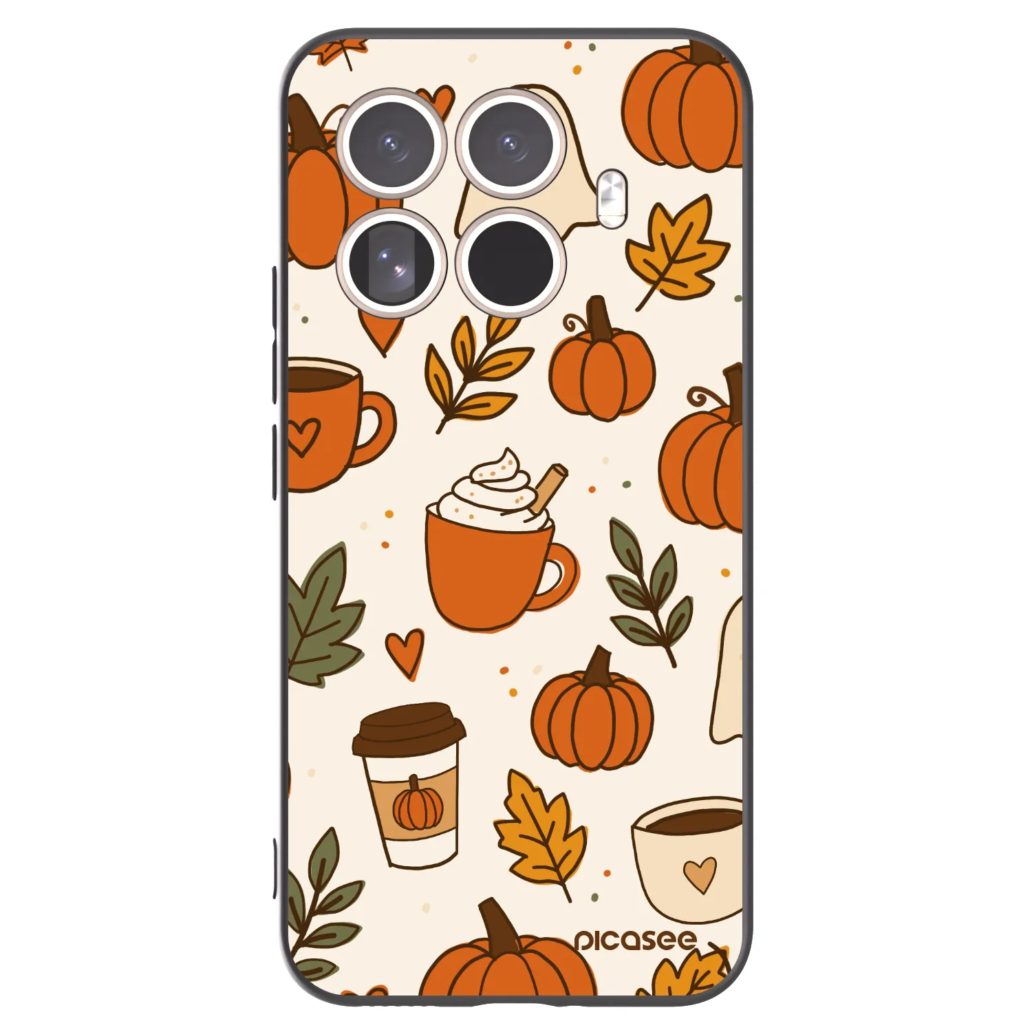 Picasee silikonowe czarne etui na Xiaomi 15T Pro - Fall vibes