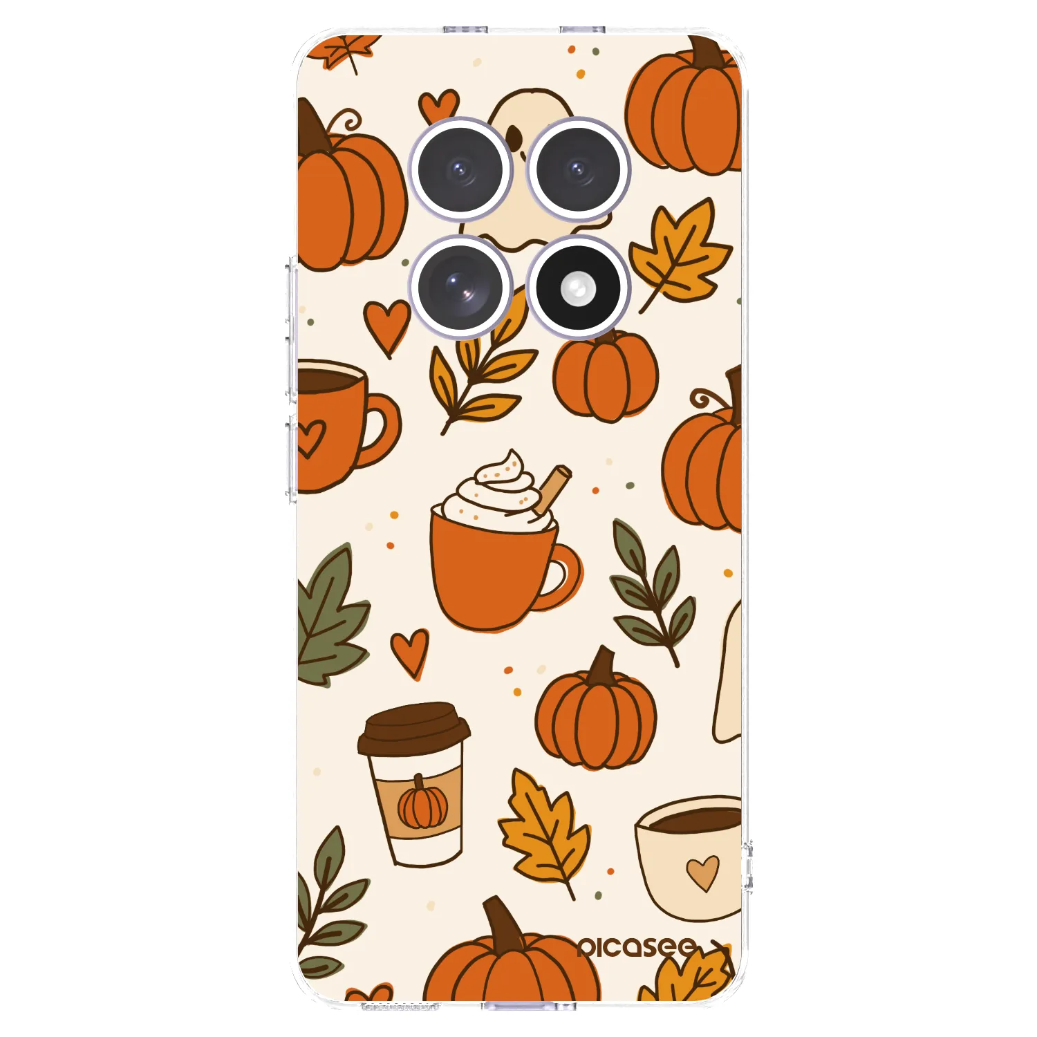 Picasee silikonowe przeźroczyste etui na Xiaomi Redmi Note 15 4G - Fall vibes