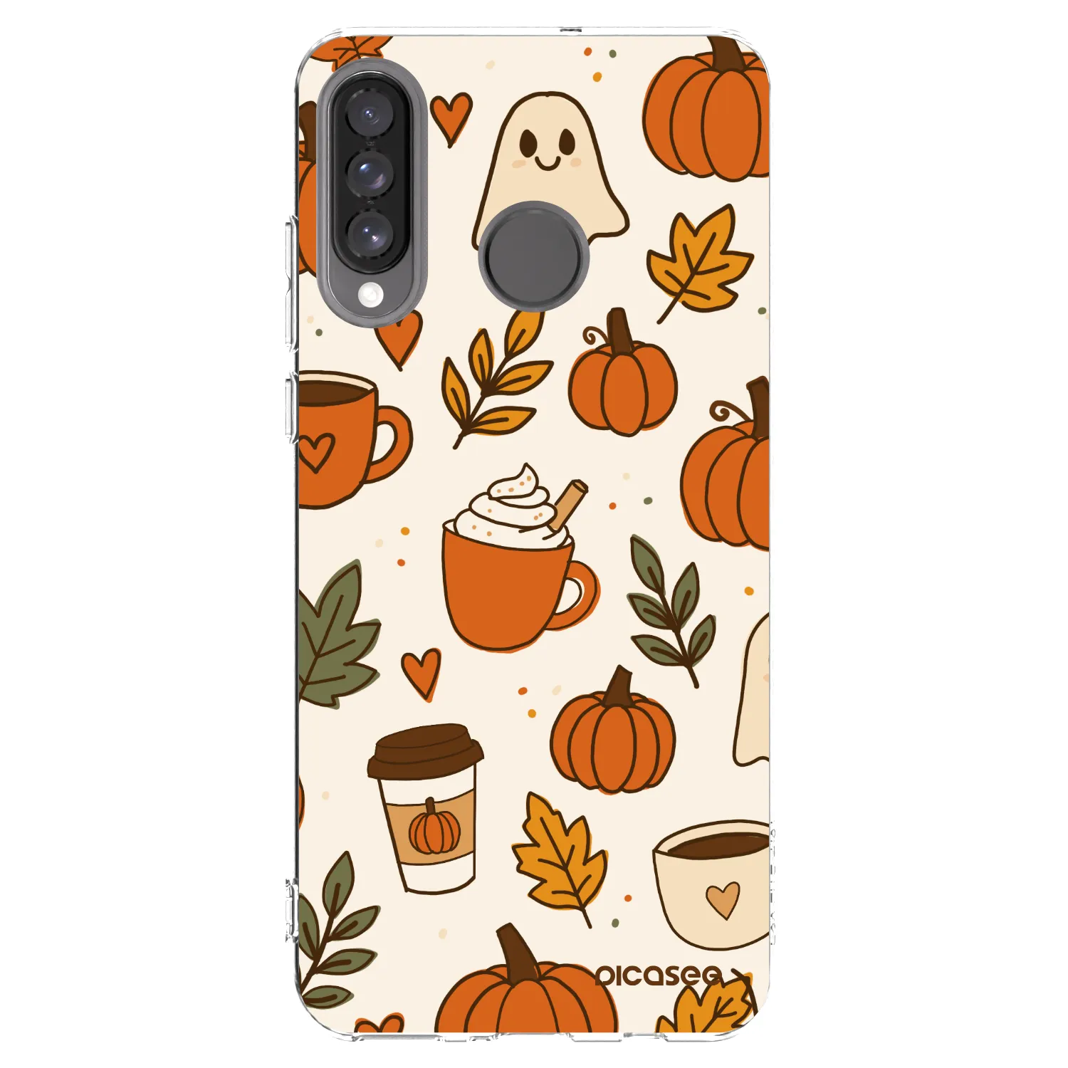 Picasee silikonowe przeźroczyste etui na Huawei P30 Lite - Fall vibes