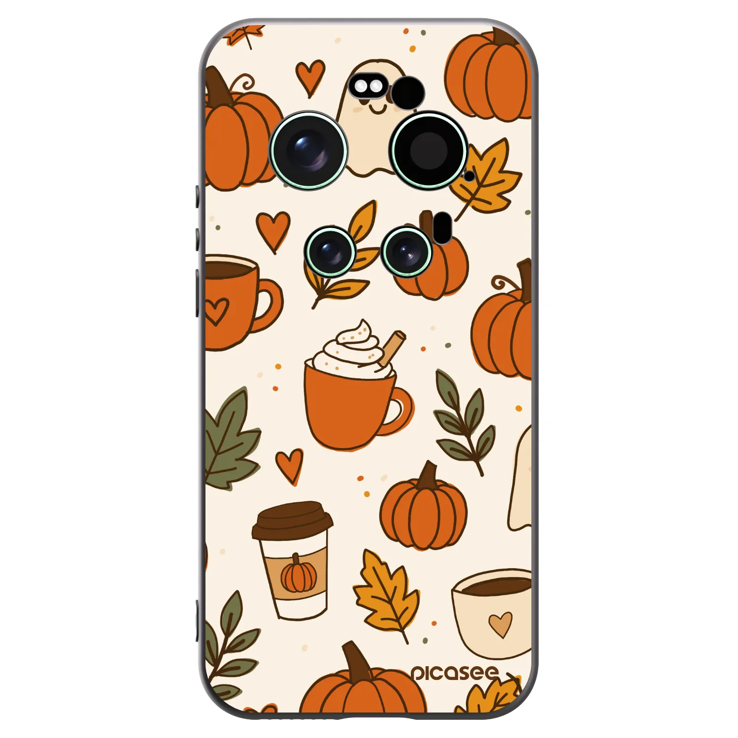 Picasee silikonowe czarne etui na Xiaomi 17 Ultra - Fall vibes