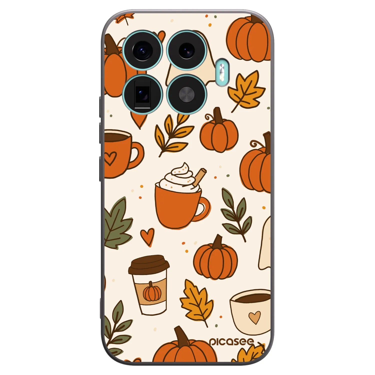 Picasee silikonowe czarne etui na Xiaomi 17T - Fall vibes