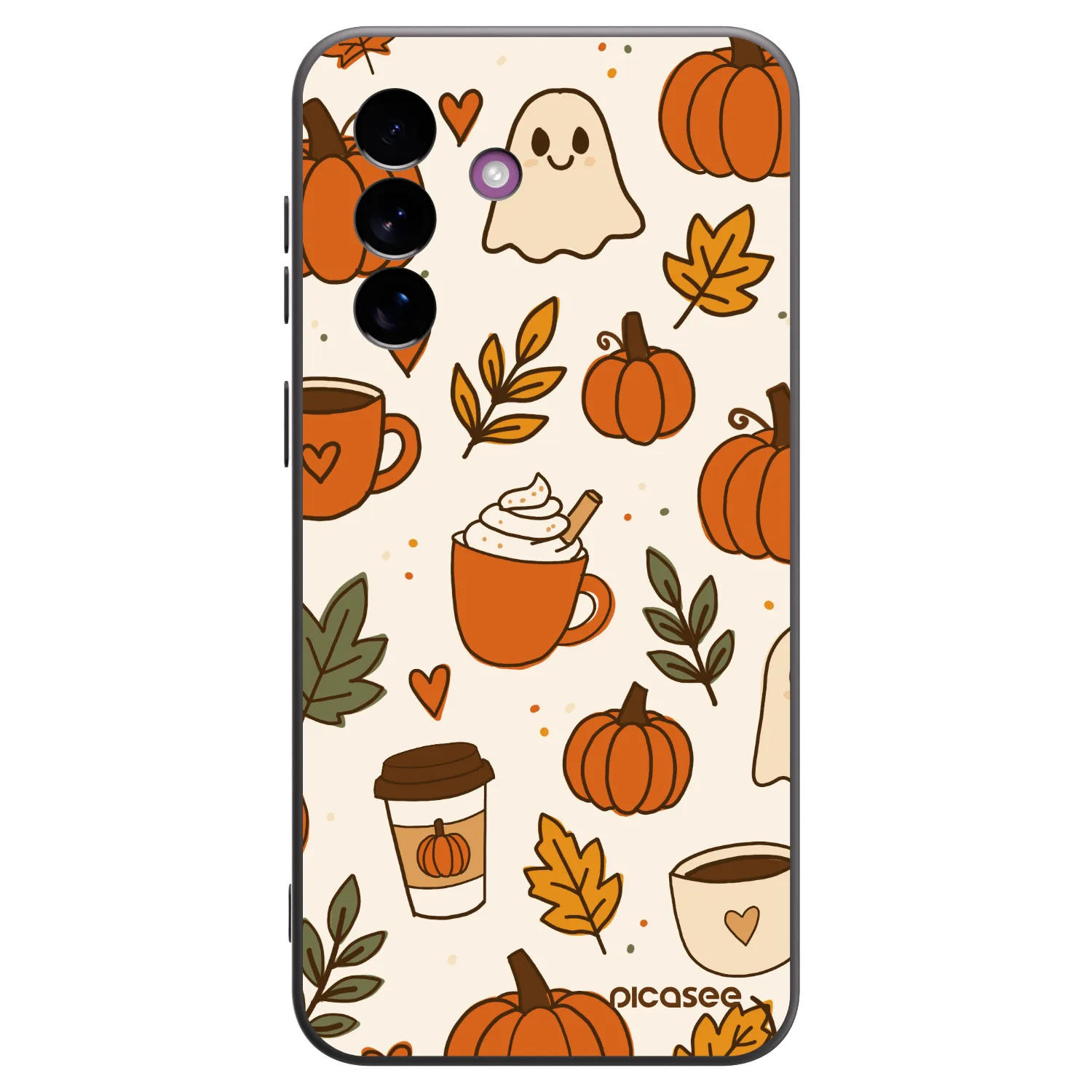 Picasee silikonowe czarne etui na Samsung Galaxy A37 - Fall vibes