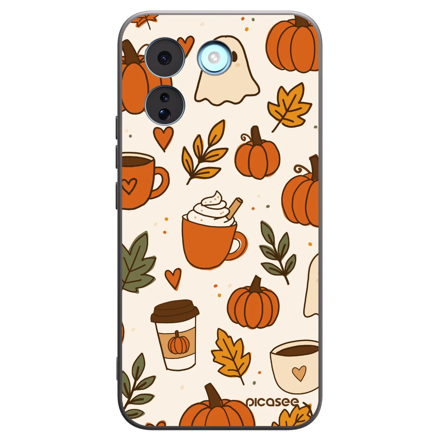 Picasee silikonowe czarne etui na Xiaomi Redmi Note 17 Pro MAX 5G - Fall vibes
