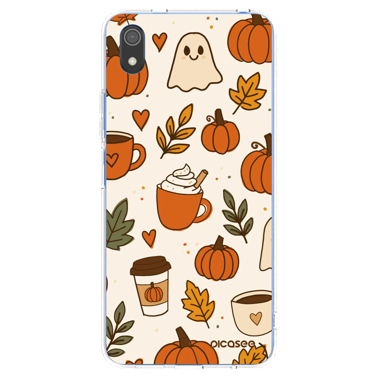 Picasee silikonowe przeźroczyste etui na Xiaomi Redmi 7A - Fall vibes