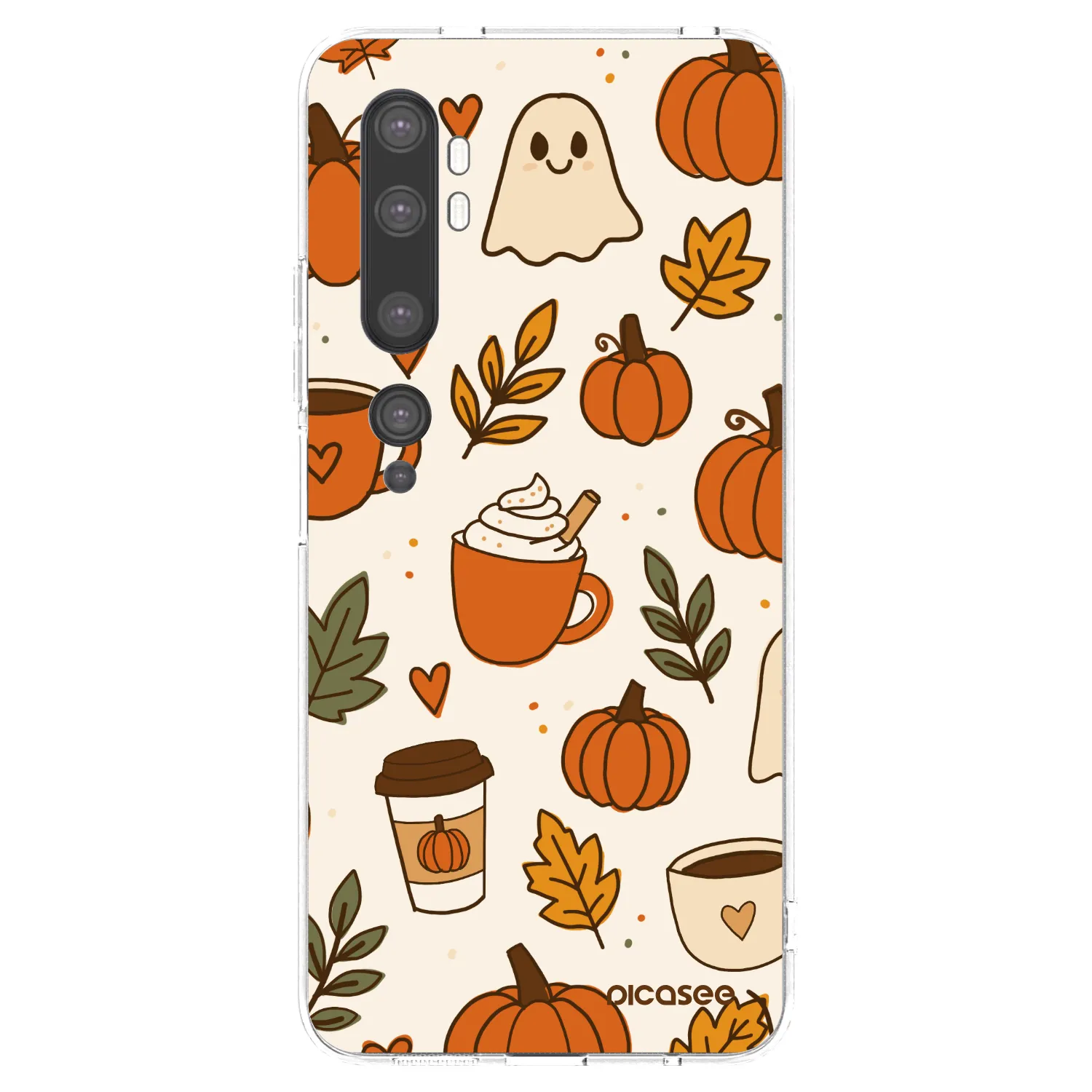 Picasee silikonowe przeźroczyste etui na Xiaomi Mi Note 10 (Pro) - Fall vibes